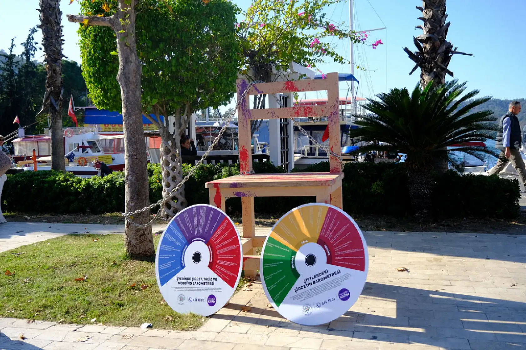 Fethiye'de kadına şiddete karşı güçlü dayanışma: Kent Konseyi'nden anlamlı etkinlik