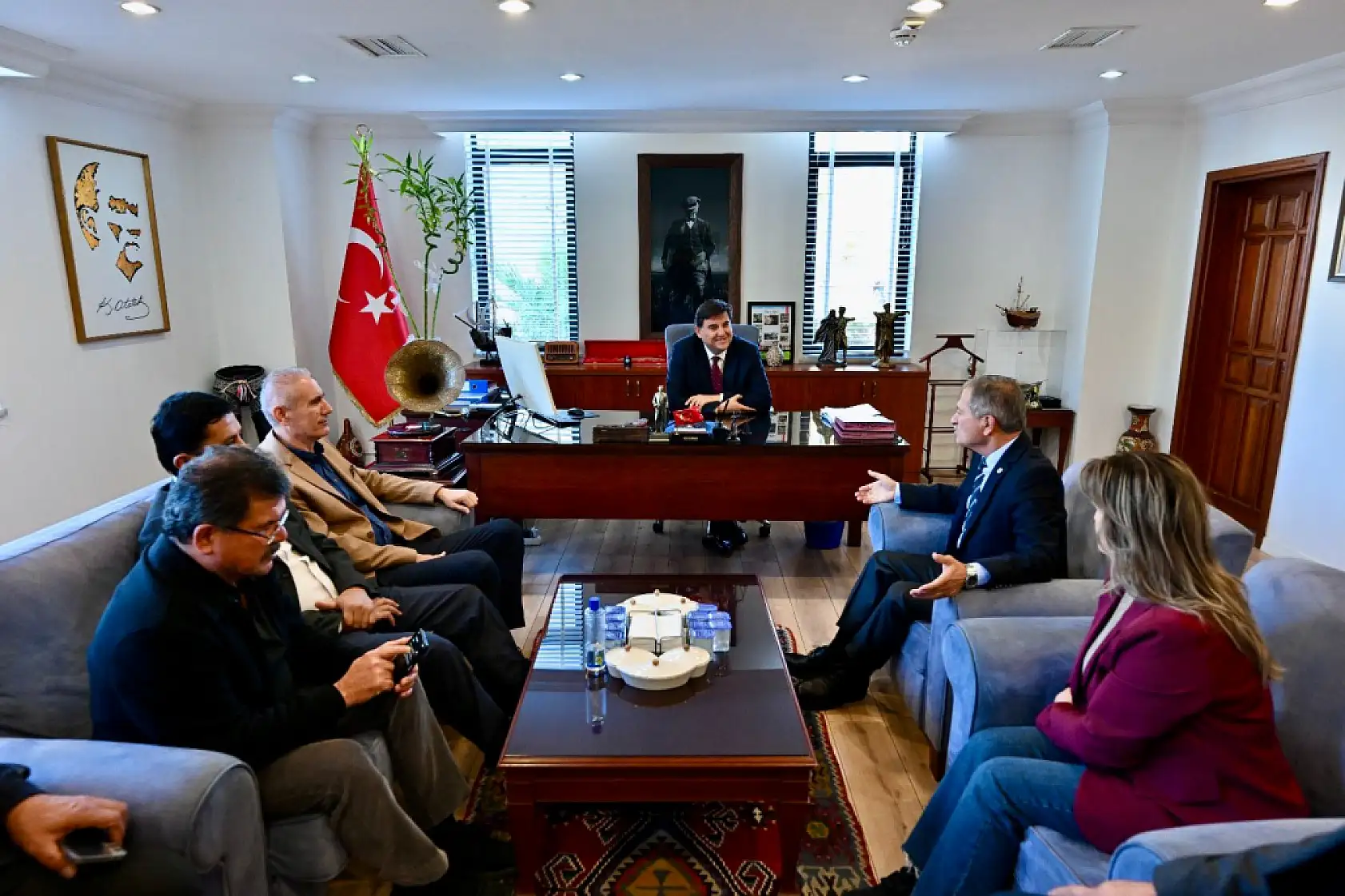 Fethiye Esnaf Odası Başkanı ve Başkan Adayı Soydemir'den Başkan Karaca'ya ziyaret