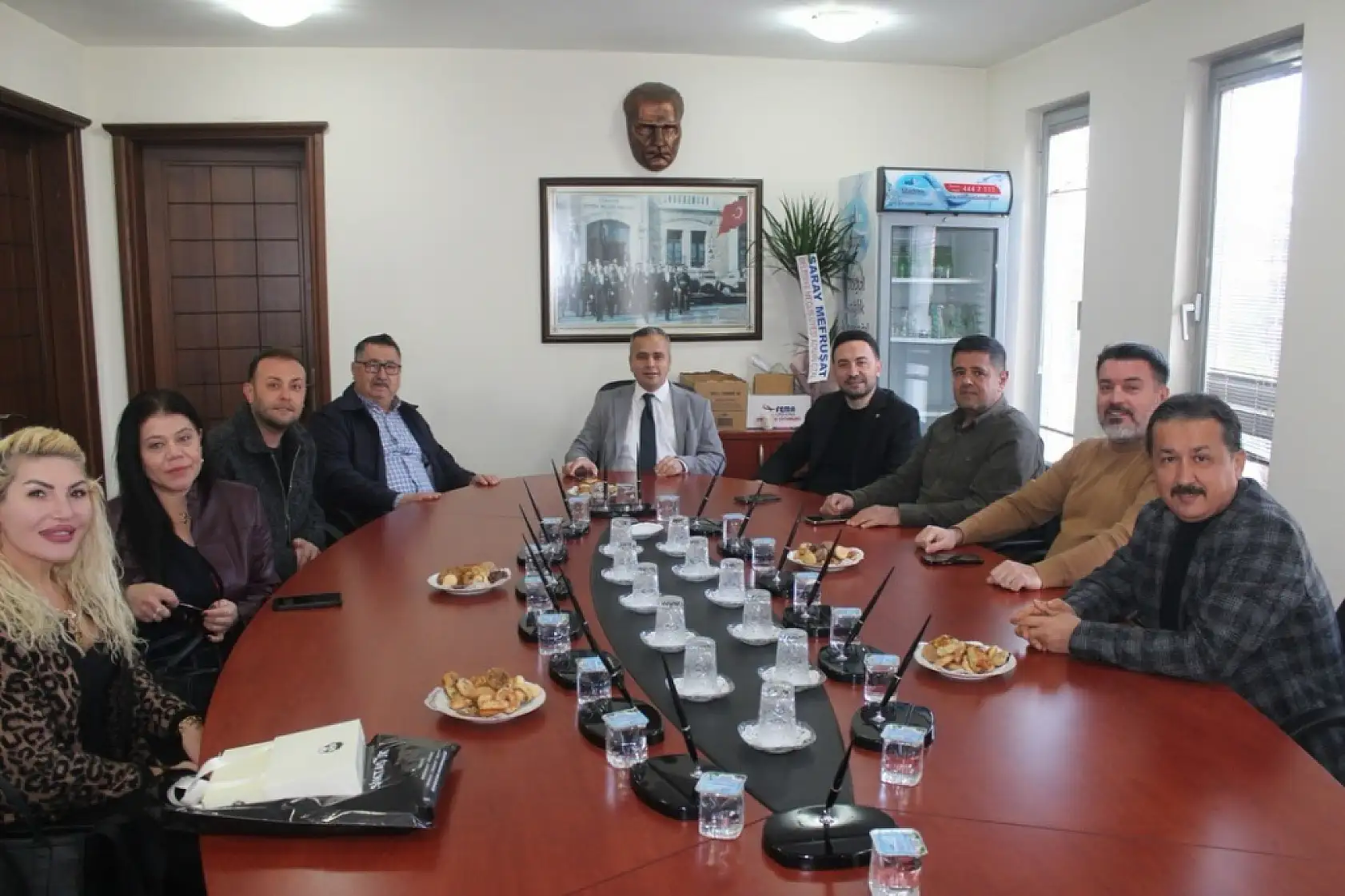 Fethiye Beşiktaş Taraftarlar Derneği'nden Esnaf Odası'na hayırlı olsun ziyareti