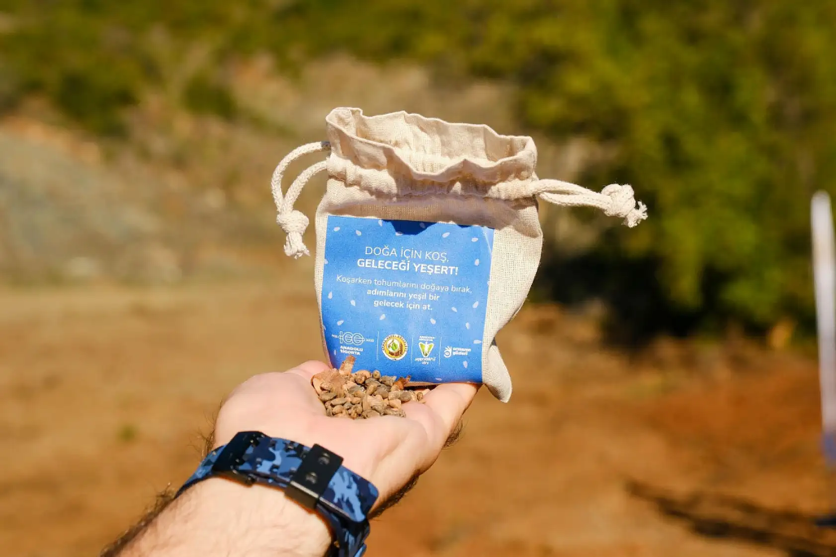 Marmaris Orman İşletme Müdürlüğü'nden Ultra Trail Maratonu'nda tohum atma etkinliği