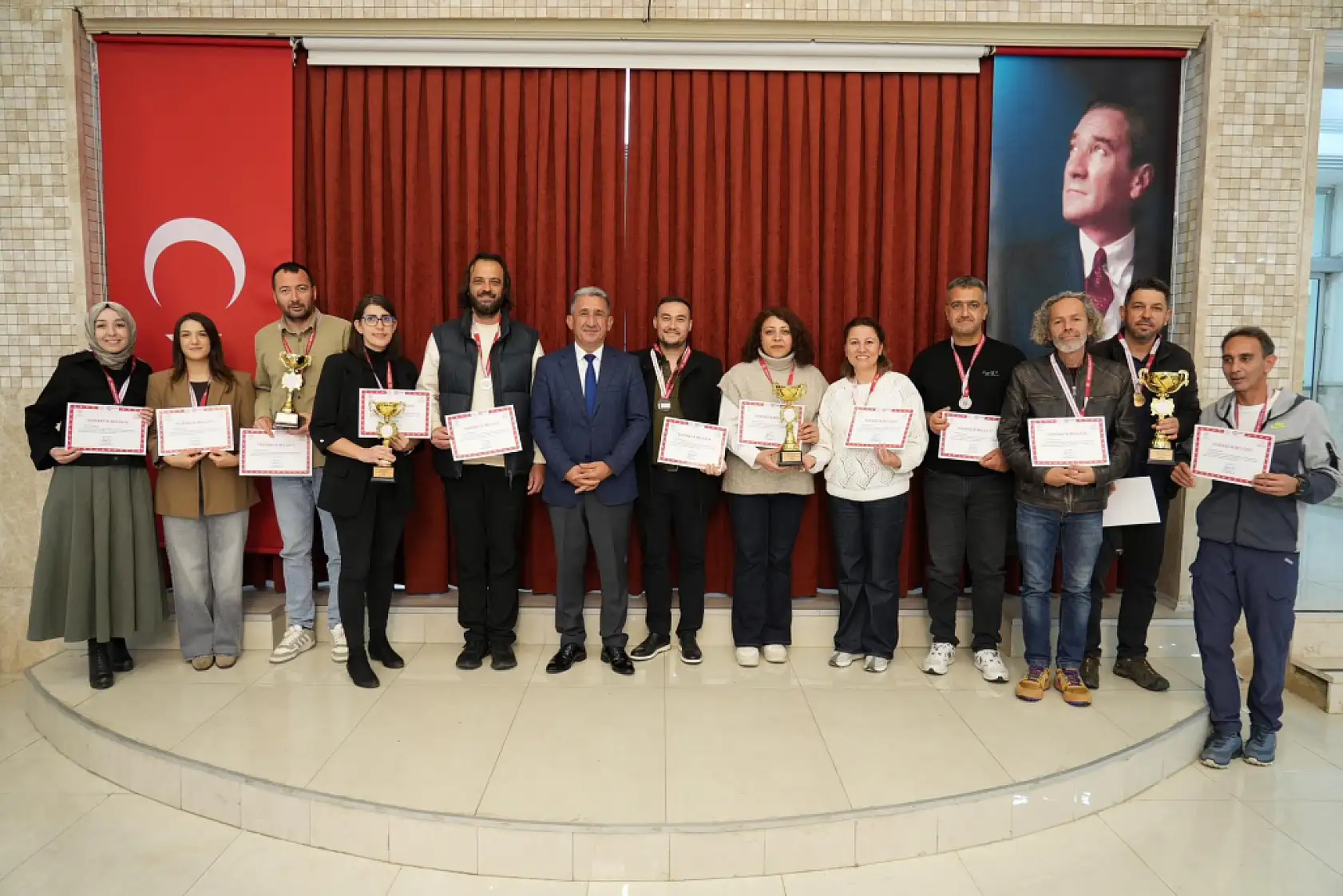 Muğla'da öğretmenler arası spor turnuvalarının ödül töreni coşkuyla gerçekleşti