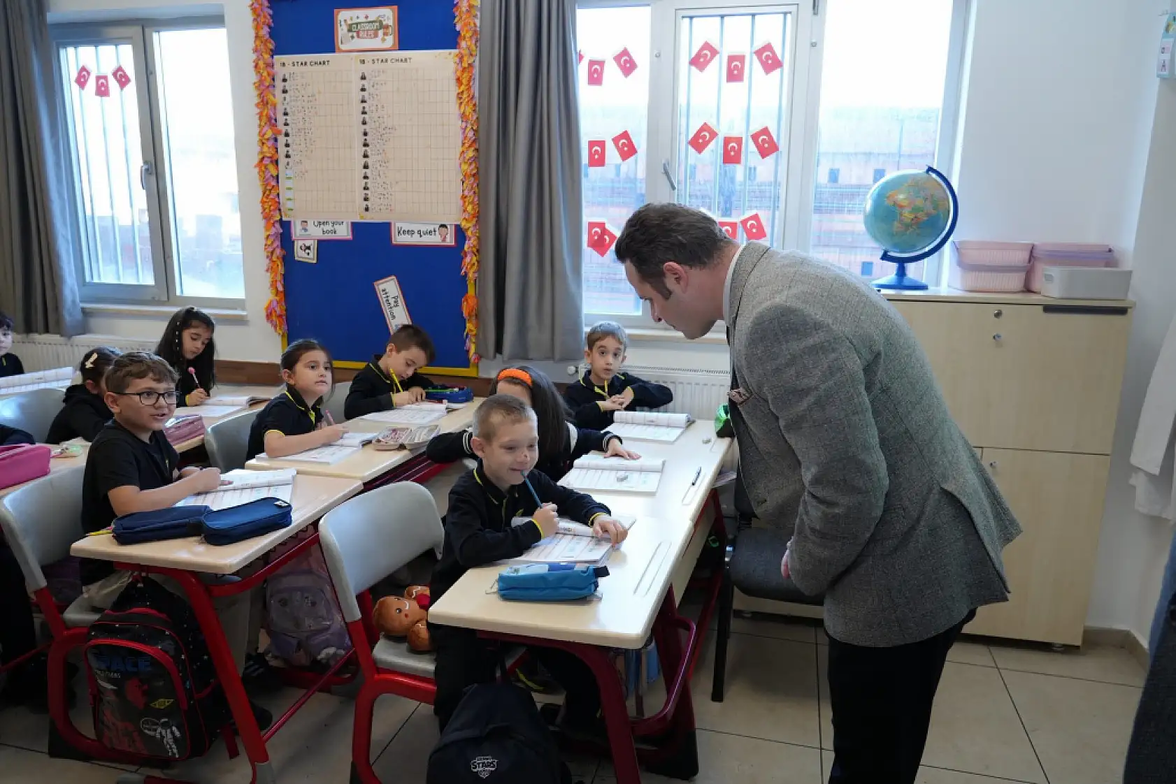 Milli Eğitim Müdürü Çay, Muğla Teknoloji Kolejinde incelemelerde bulundu