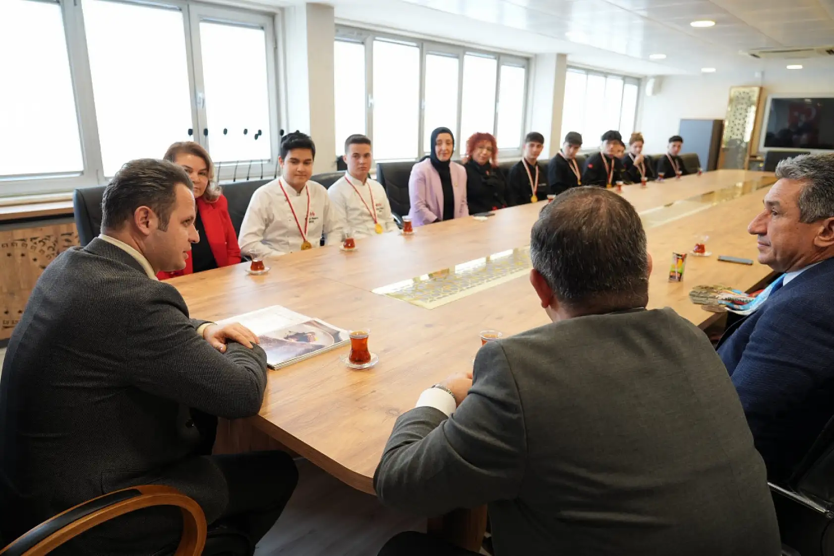 Muğla'nın altın madalyalı öğrencilerinin başarıları kutlandı