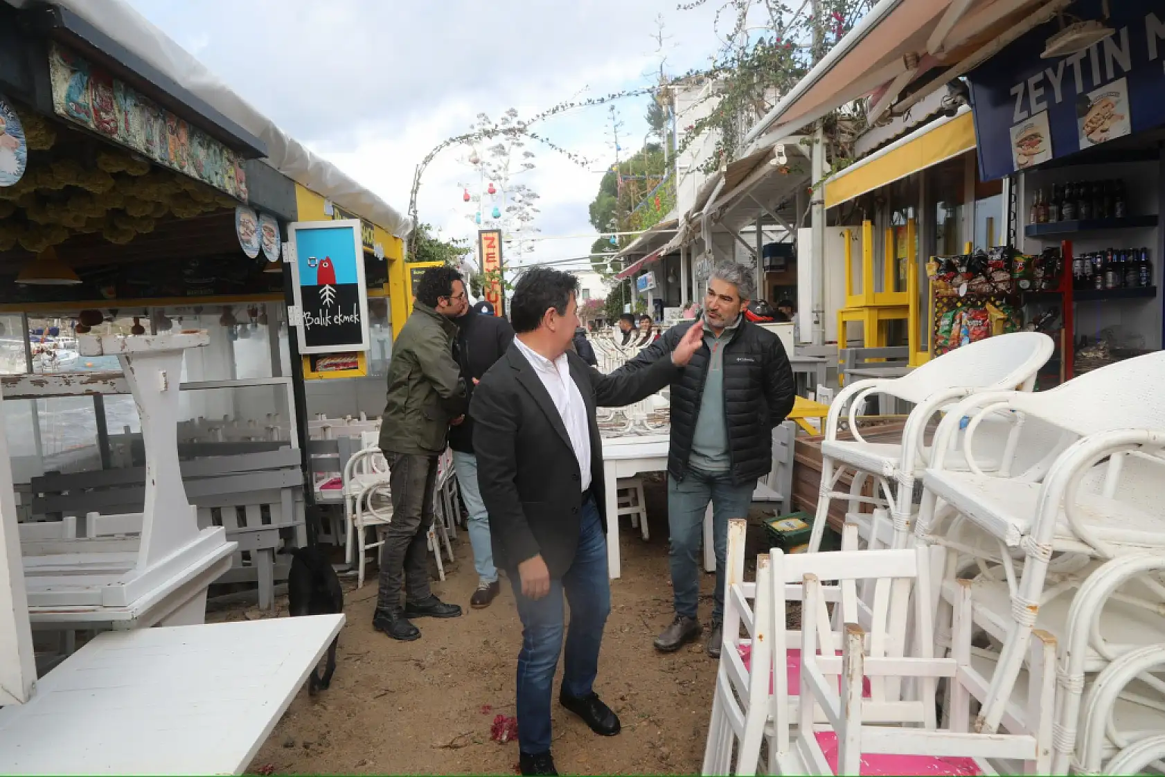 Başkan Aras'tan Fırtınadan Etkilenen İş Yerlerine Ziyaret