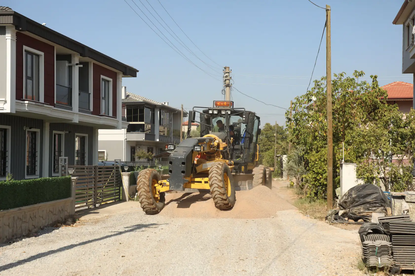 Çocuklar İstedi, Başkan Aras Yol Çalışmasını Başlattı
