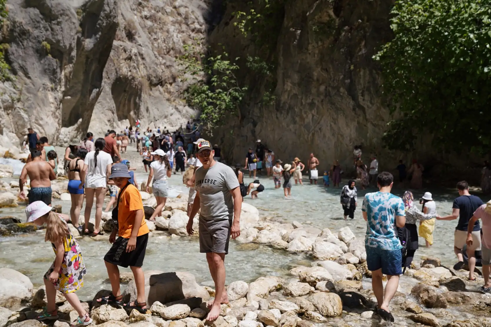 Saklıkent Kanyonu'na Ziyaretçi Akını