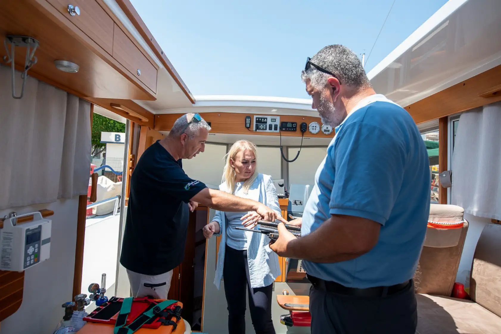 İl Sağlık Müdürü Dr. Eriş Başaran Akça'dan Bodrum Deniz Kurtarma Derneği'ne Ziyaret