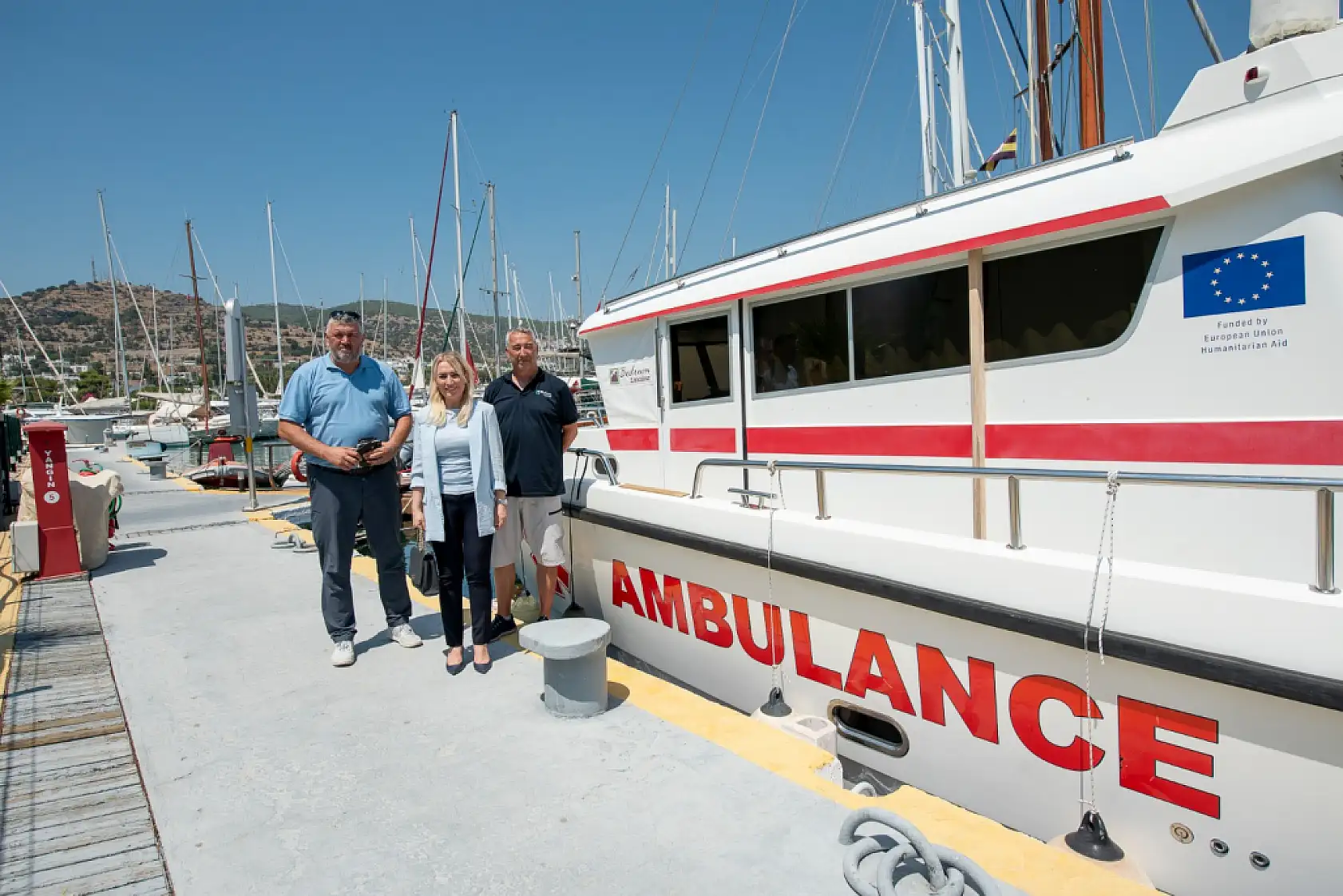 İl Sağlık Müdürü Dr. Eriş Başaran Akça'dan Bodrum Deniz Kurtarma Derneği'ne Ziyaret