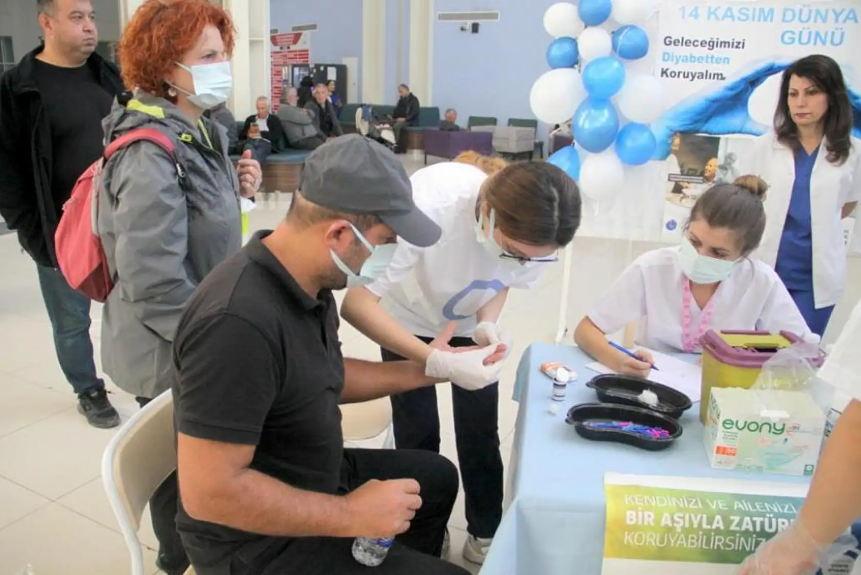 Diyabet Günü nedeni ile stant kuruldu