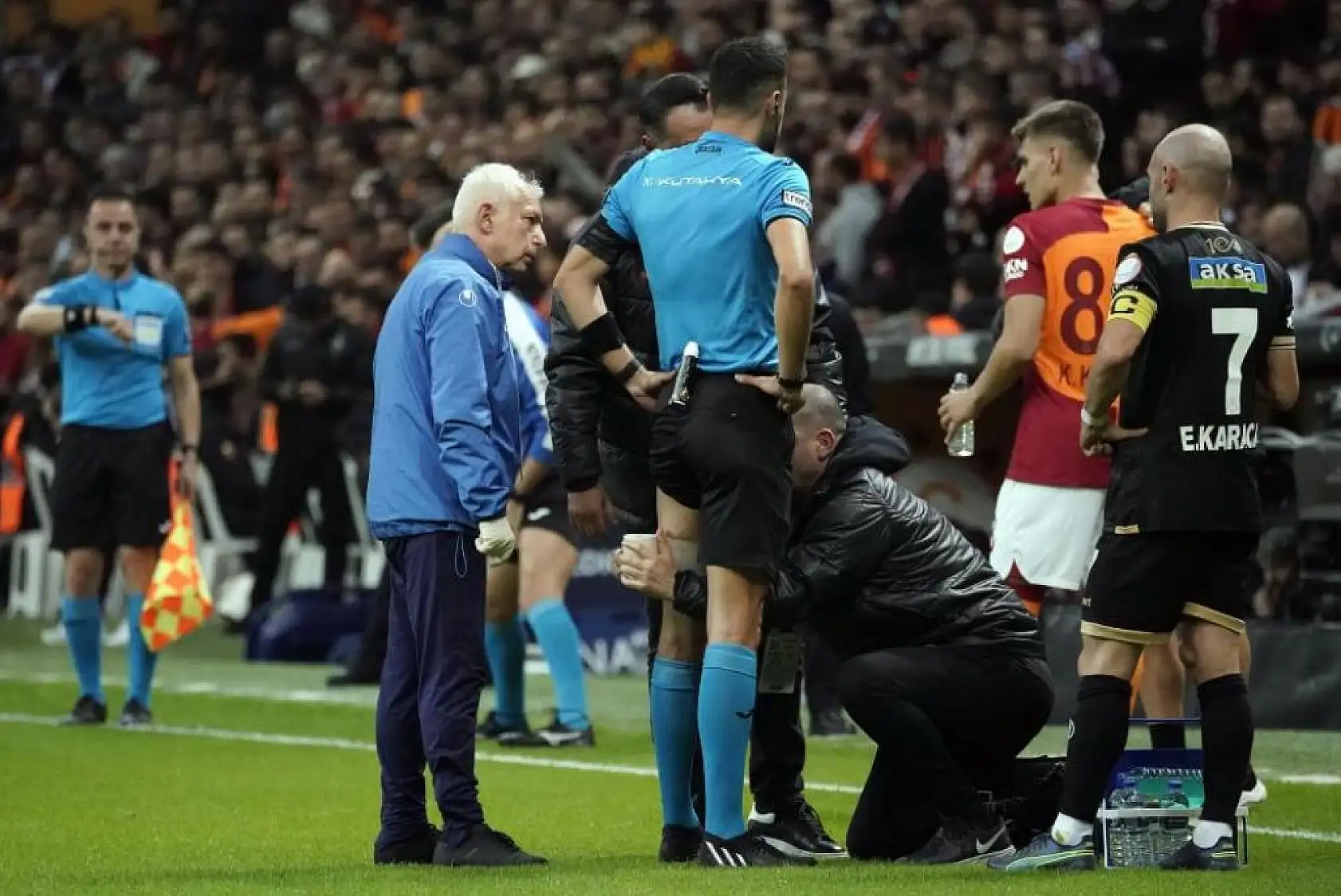 Sahalarda ender görülen olay! Hakem sakatlandı, maça devam edemedi..