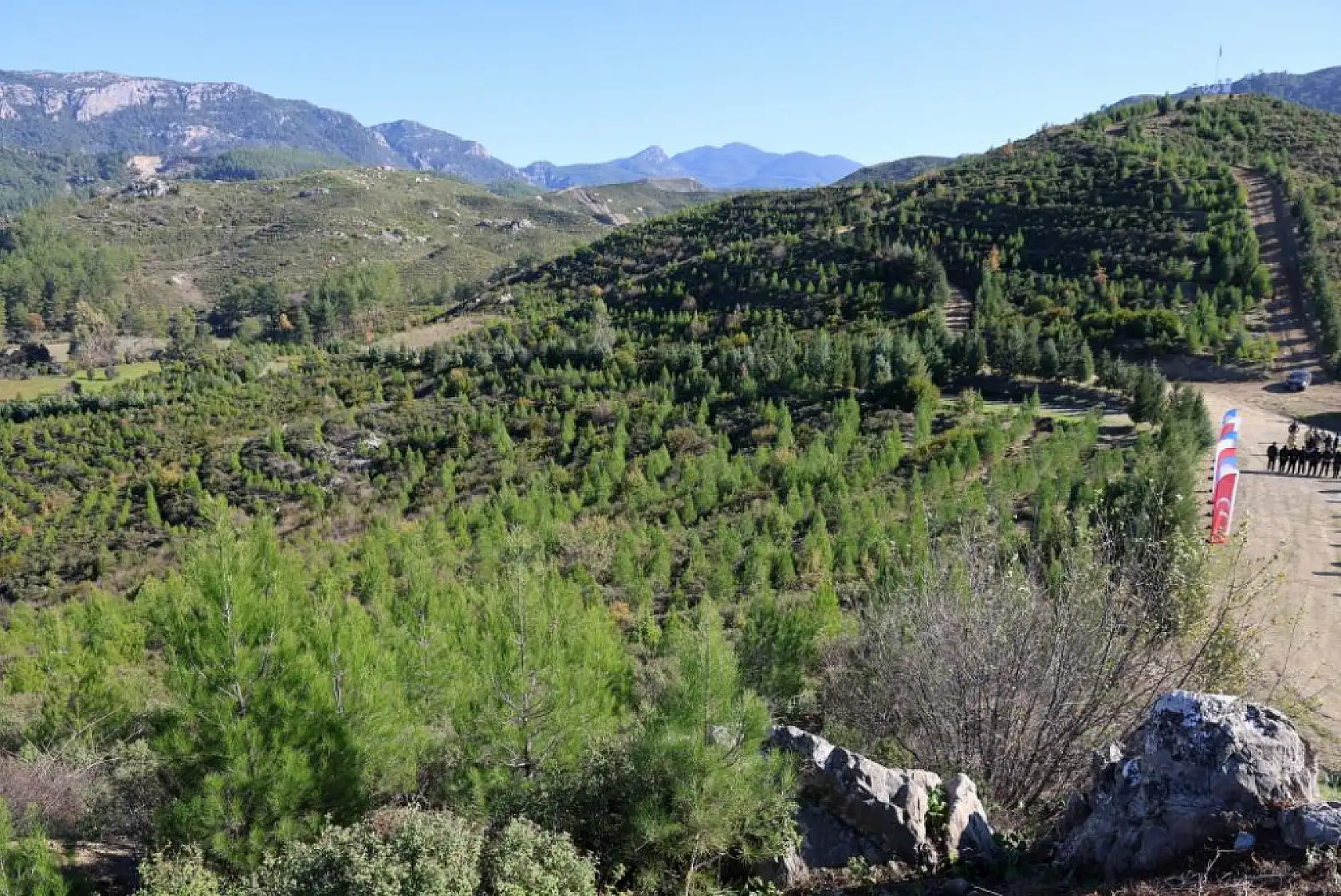 Dalaman Göcek Yangın Sahasında 450 Bin Fidan Toprakla Buluştu