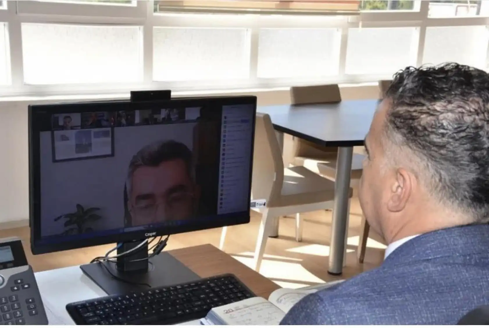 Dalaman'da eğitim kurumu müdürlerinden çevrimiçi toplantı
