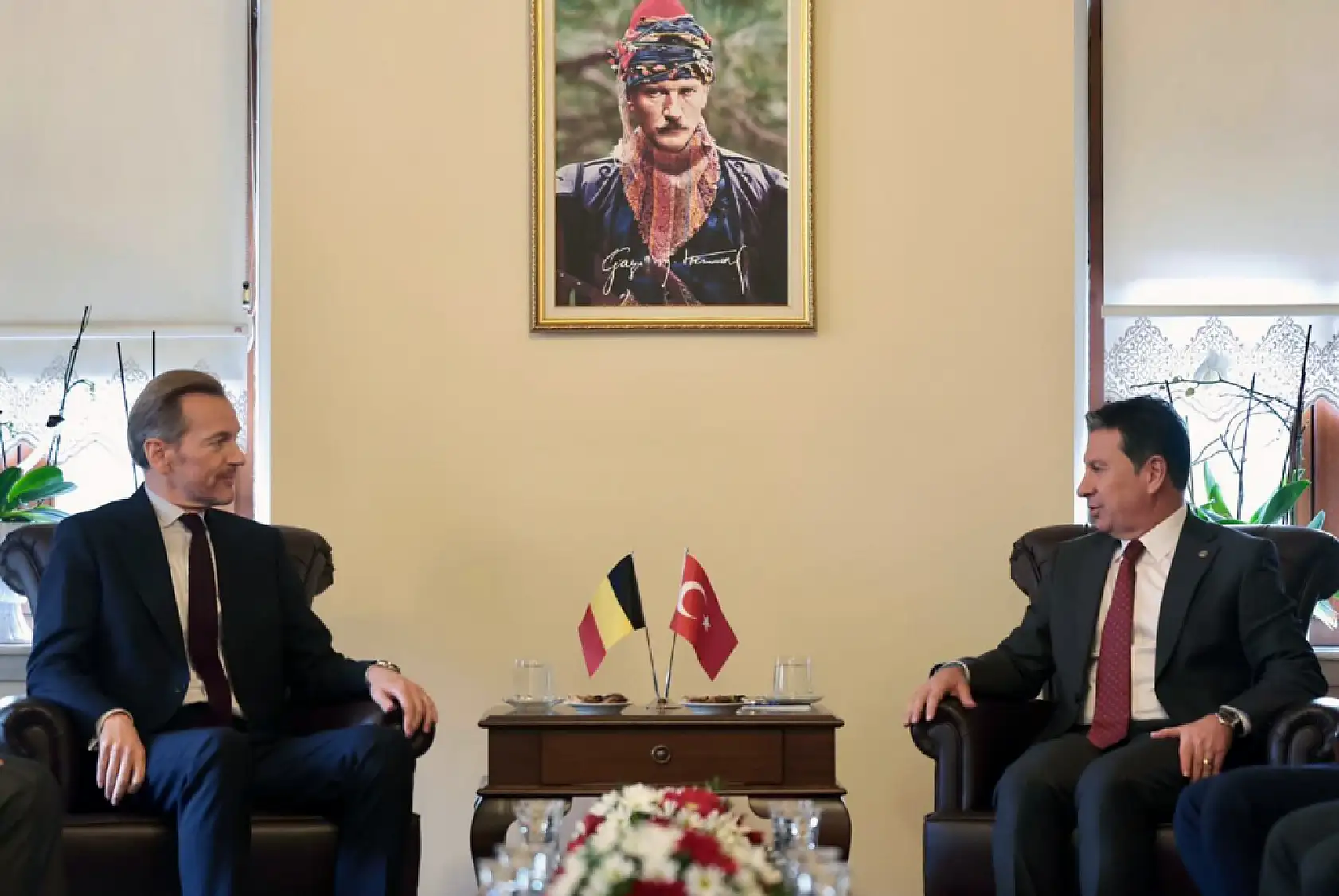 Muğla Büyükşehir Belediye Başkanı Aras Belçika Krallığı Ankara Büyükelçisini ağırladı