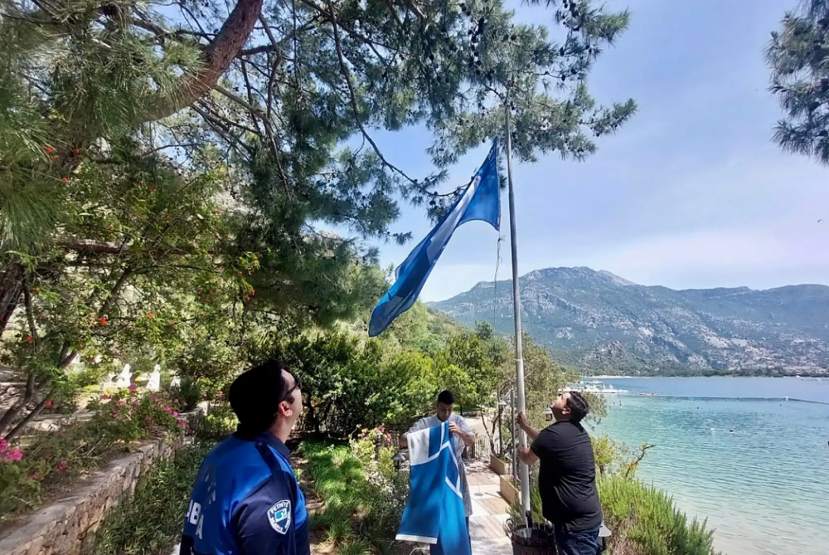 Fethiye'de 2025 Yılı Mavi Bayraklar Sahiplerini Buldu