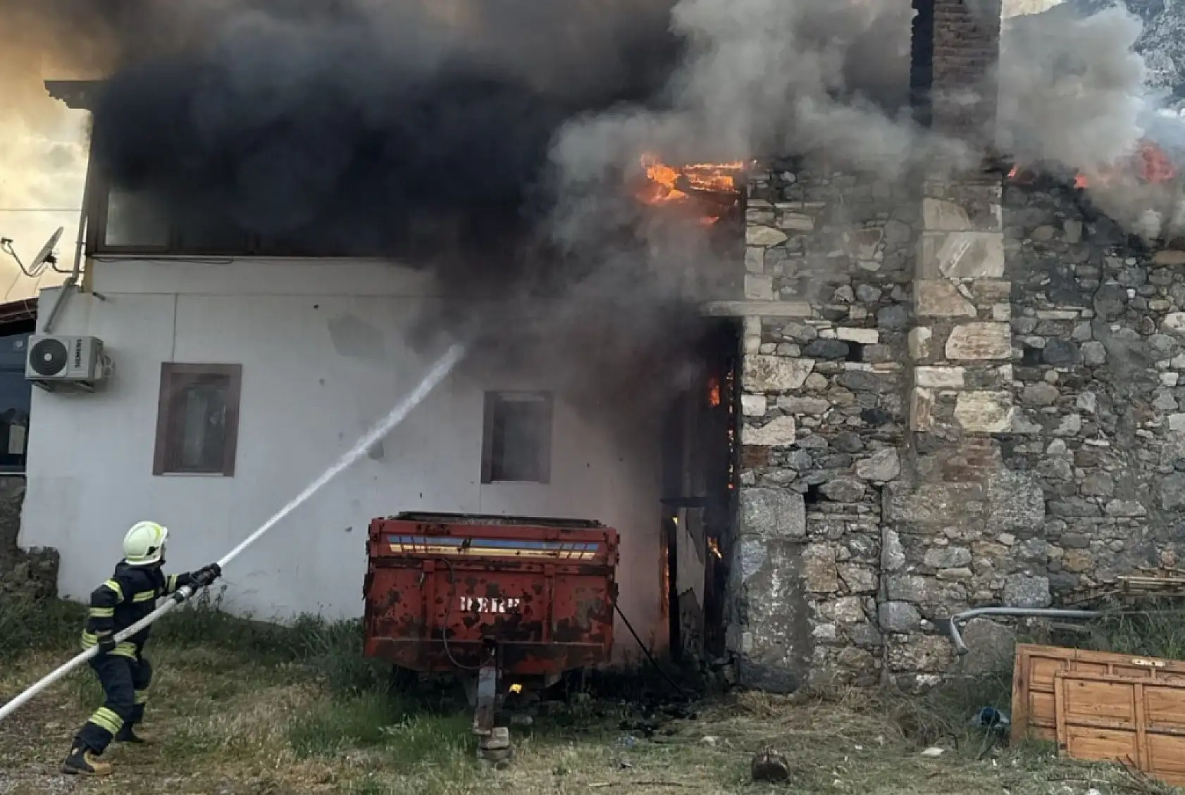 Muğla'da evde çıkan yangın söndürüldü