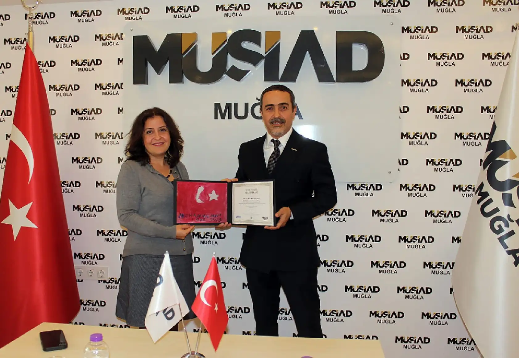 MSKÜ, İİBF Dekanı Görgülü'den MÜSİAD Muğla Şubesine iade ziyareti