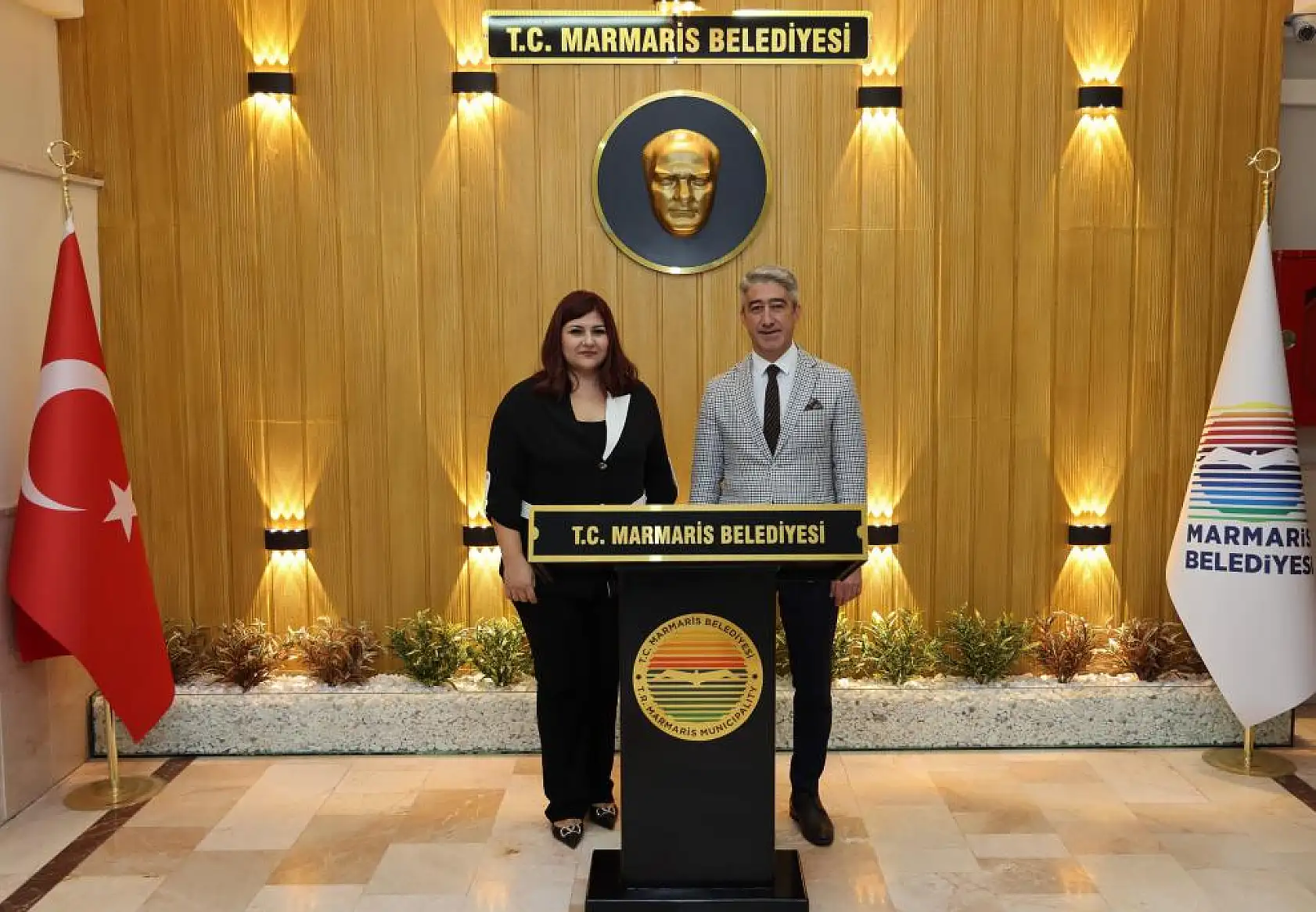 Başkan Oktay, İlçe Emniyet Müdürü Öztürk'ü Ağırladı