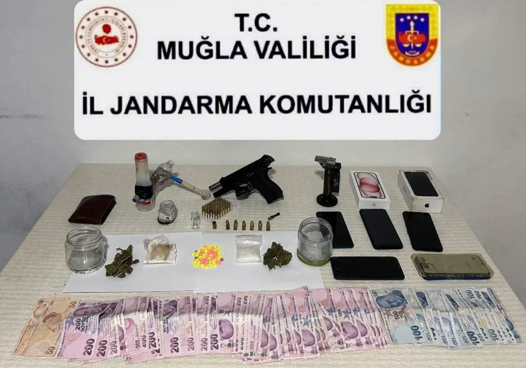 Yatağan ve Marmaris'te uyuşturucu operasyonu