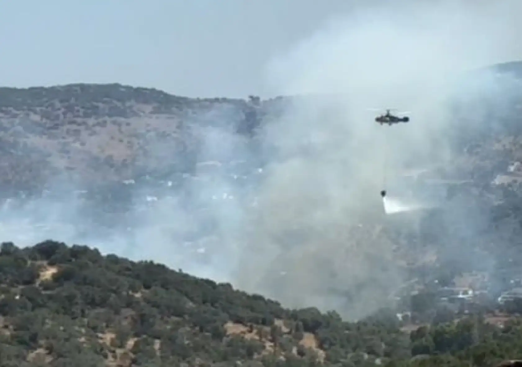 Milas'ta dumanlar yükseldi, müdahale sürüyor