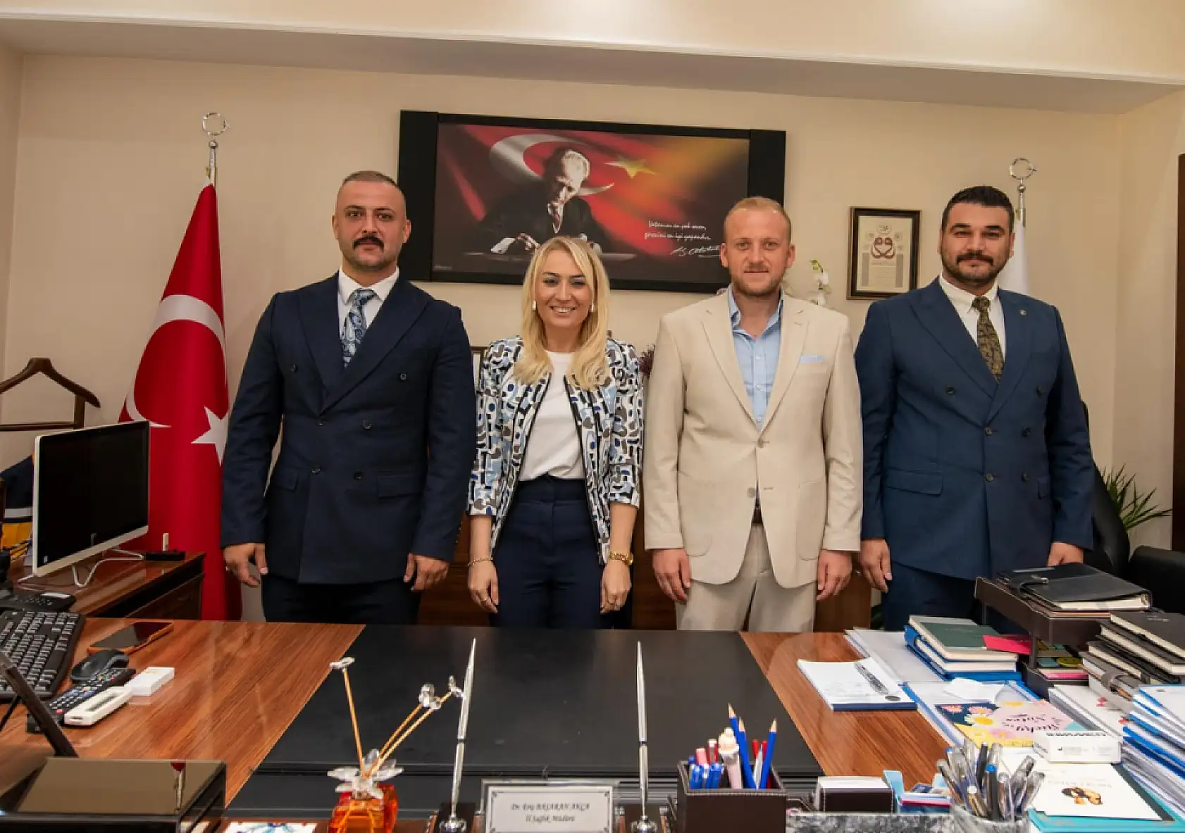 MHP Muğla İl Başkanı Demirel'den İl Sağlık Müdürü Akça'ya Ziyaret