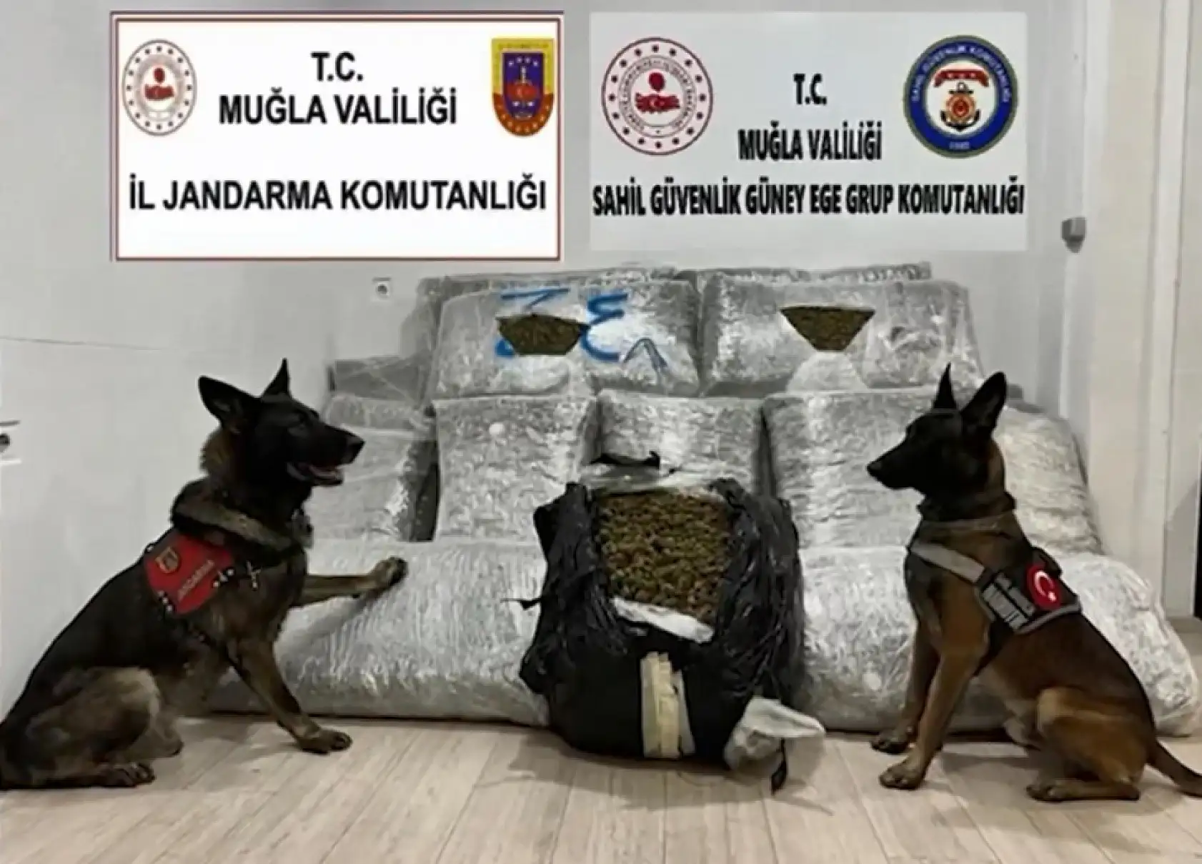 Muğla açıklarında dev uyuşturucu operasyonu