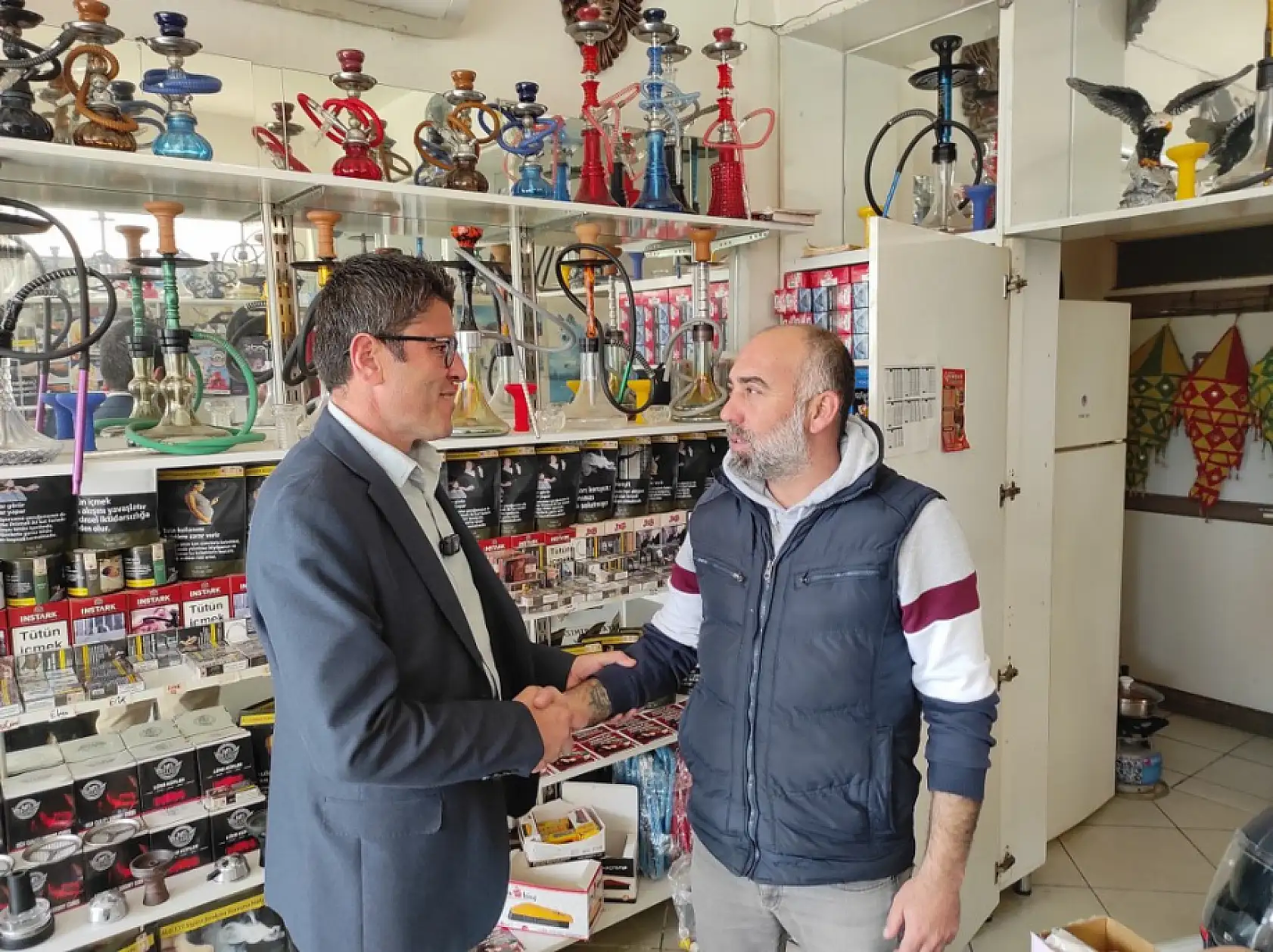 Aday Kökten, Esnaf Ziyaretlerinde Bulundu