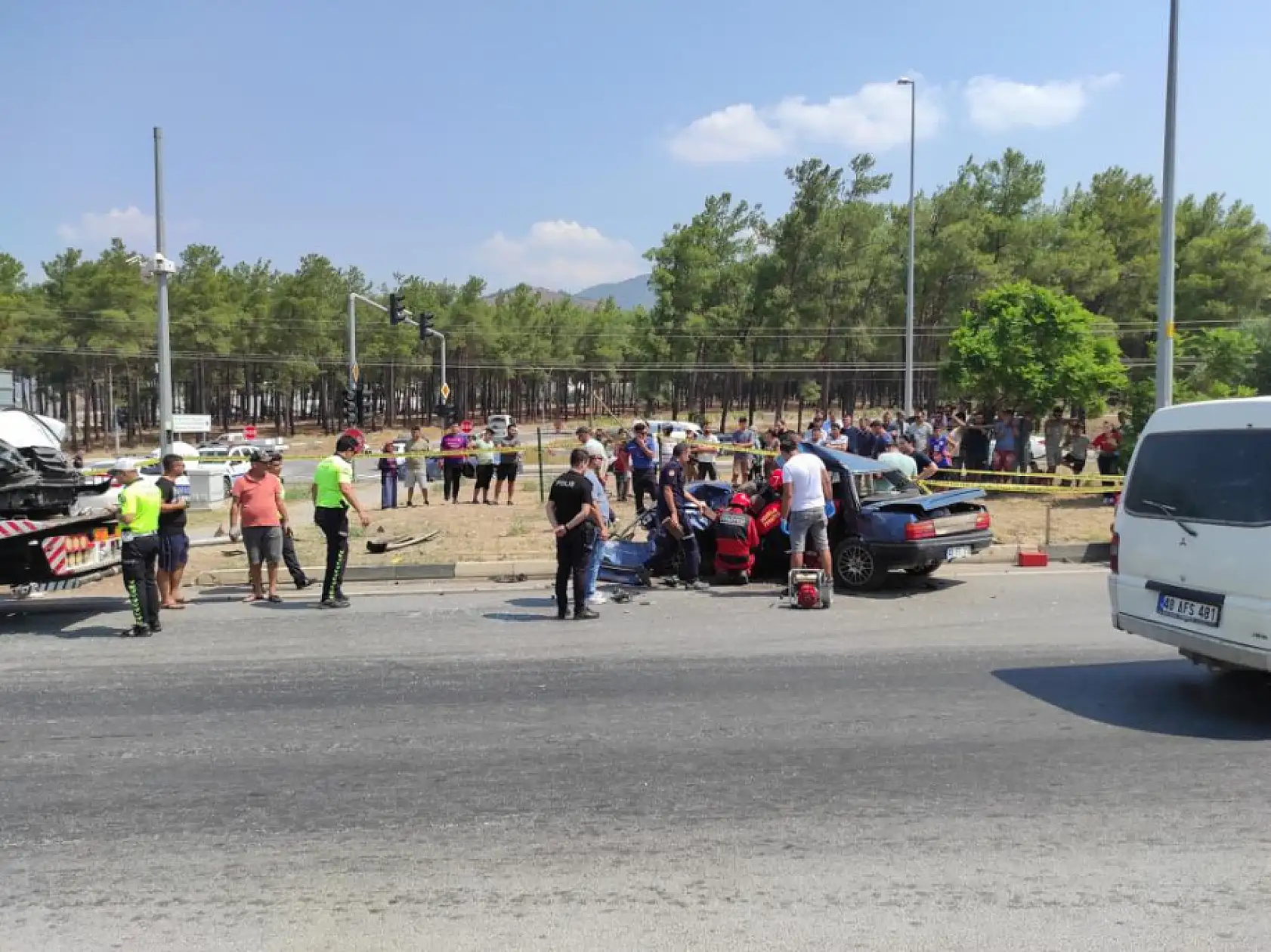 Fethiye'de Trafik Kazası 1 Kişi Hayatını Kaybetti