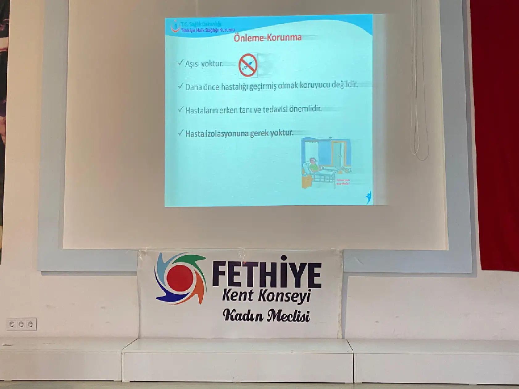 Fethiye Kent Konseyi Kadın Meclisi'nin lejyoner hastalığı eğitimine yoğun katılım