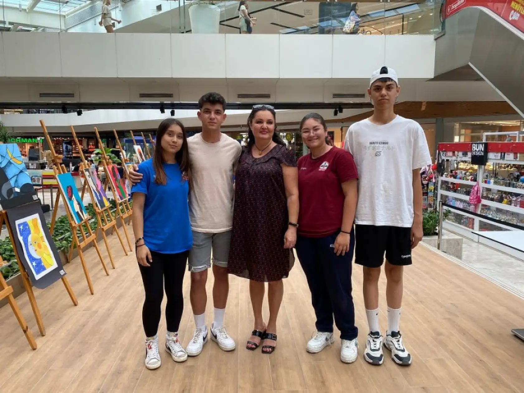 Fethiye Gülşen Gökçe Spor Okulu'ndan resim sergisi