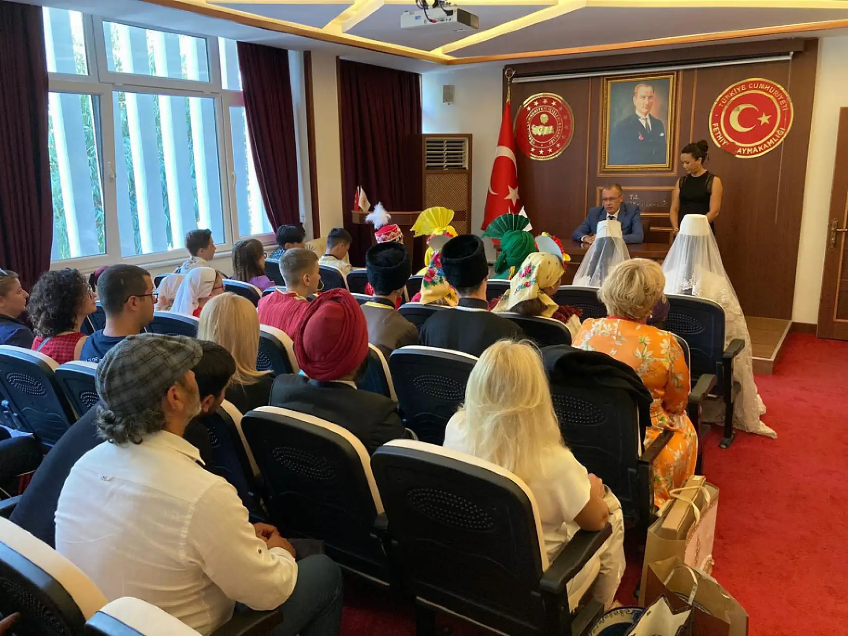 Spor Fest ekibi Kaymakam Ertaş'ı ziyaret etti