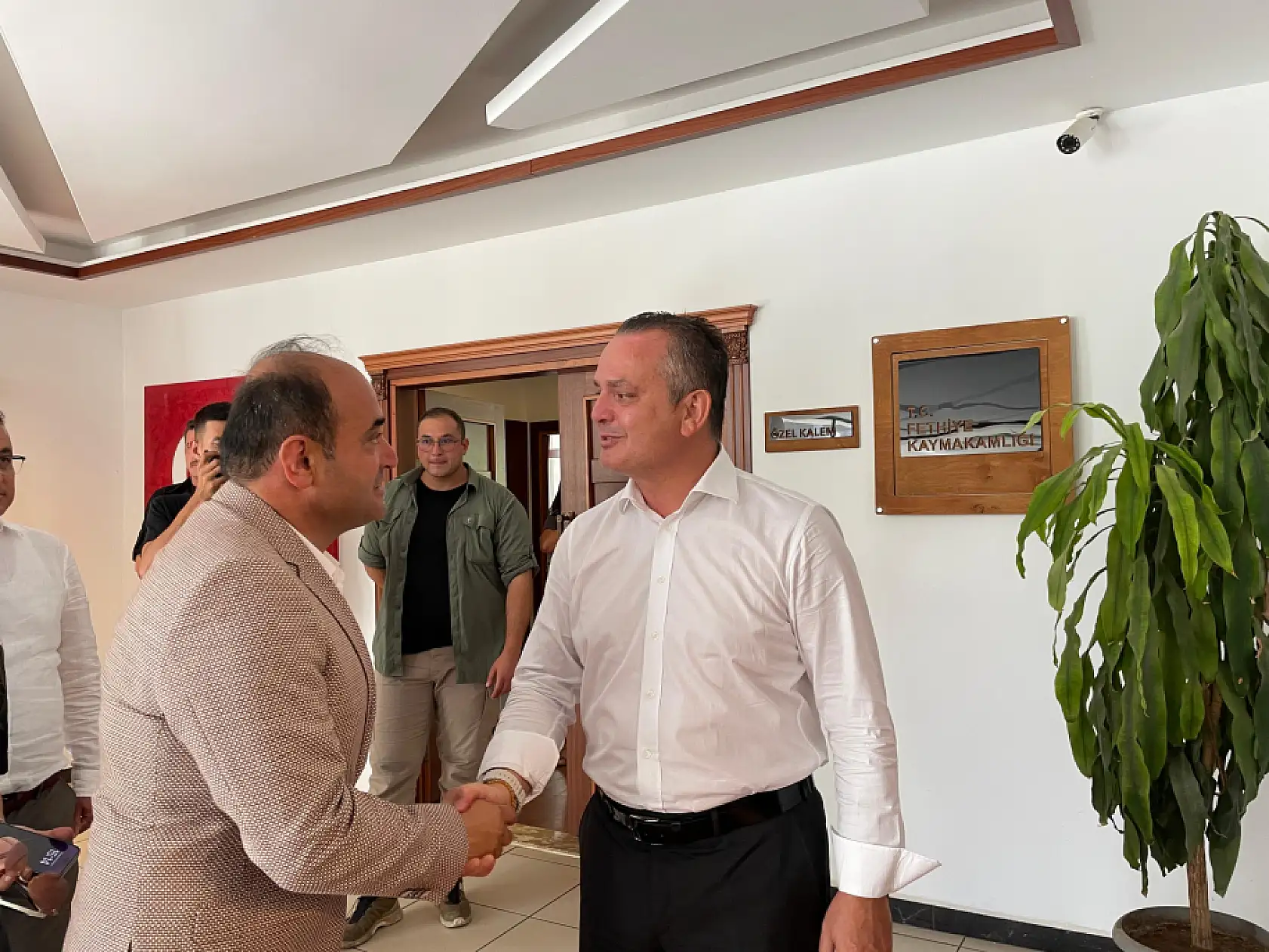 Gökcan ve Başkan Akdenizli'den Kaymakam Akkaya'ya Ziyaret