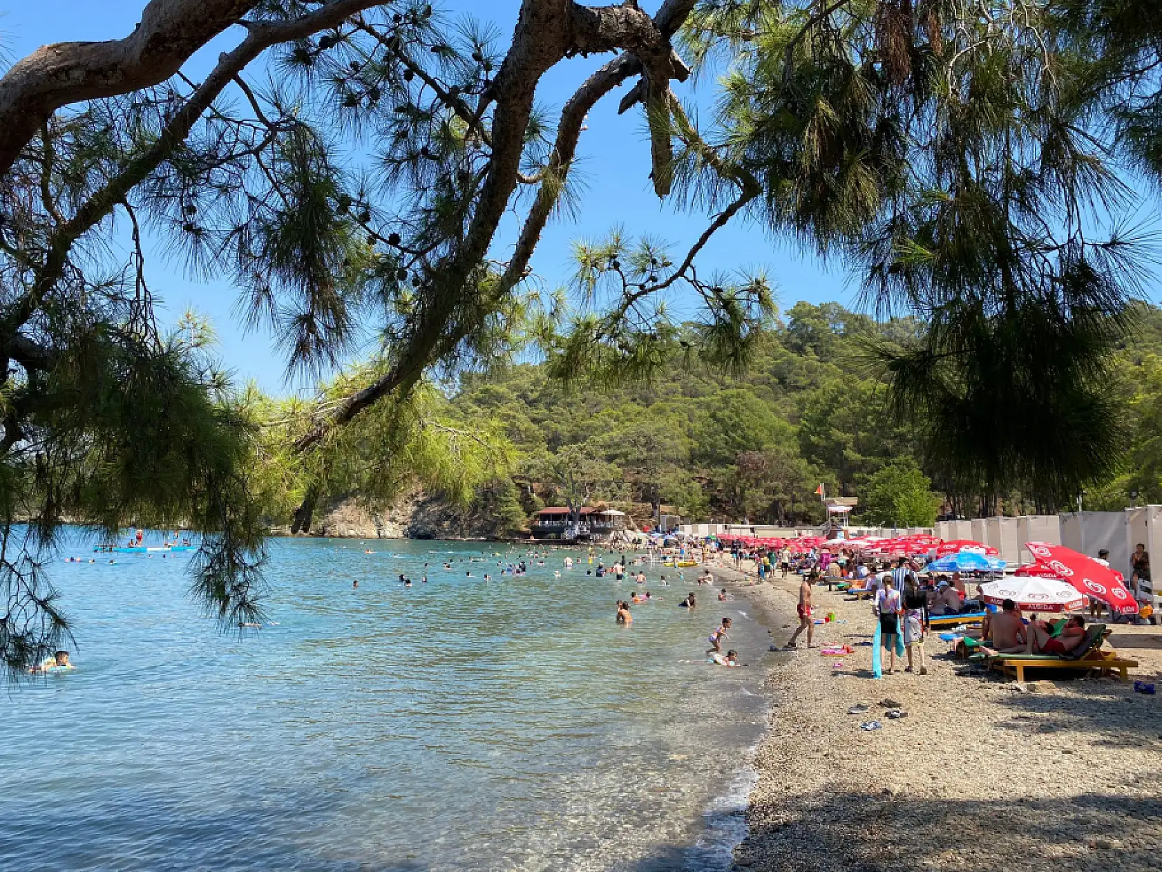 Büyük Samanlık Plajı, Fethiye'de tatilcilerin yeni favorisi oldu