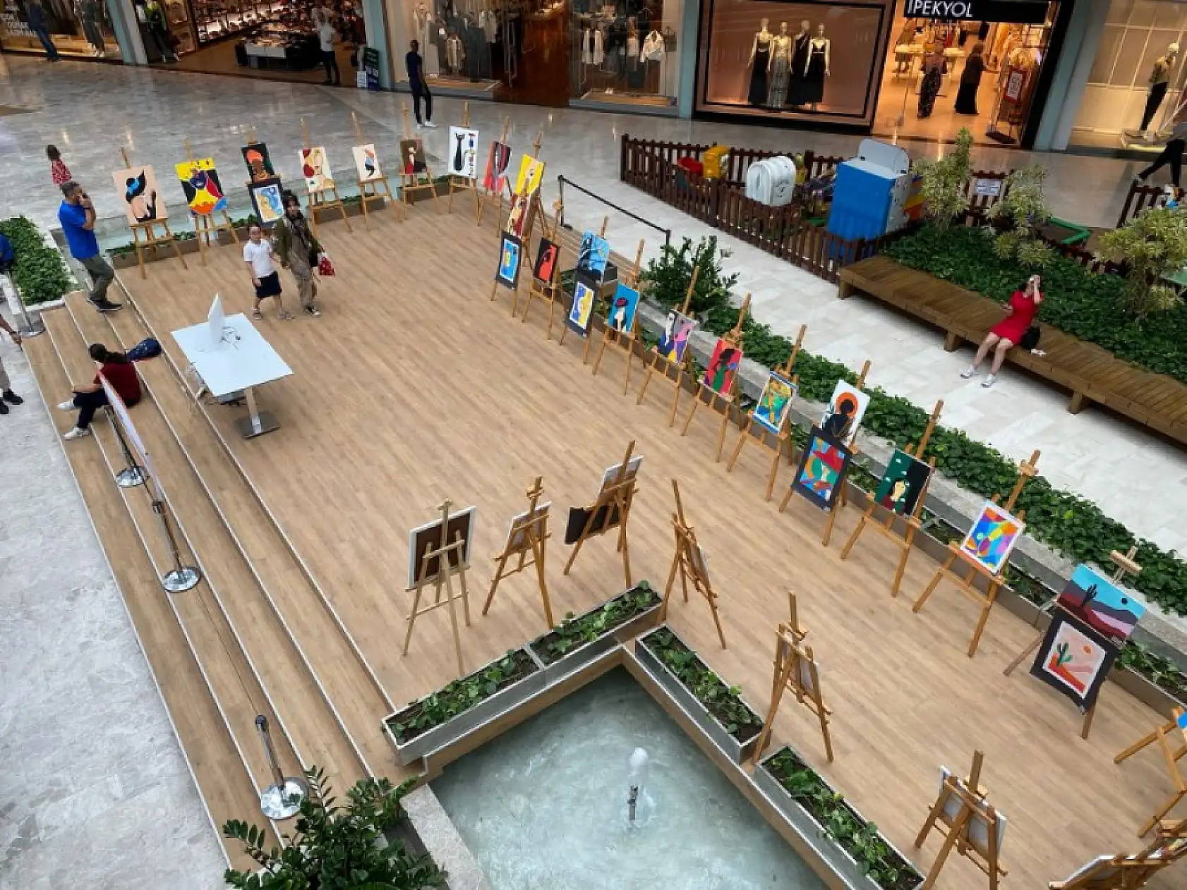 Fethiye Gülşen Gökçe Spor Okulu'ndan resim sergisi