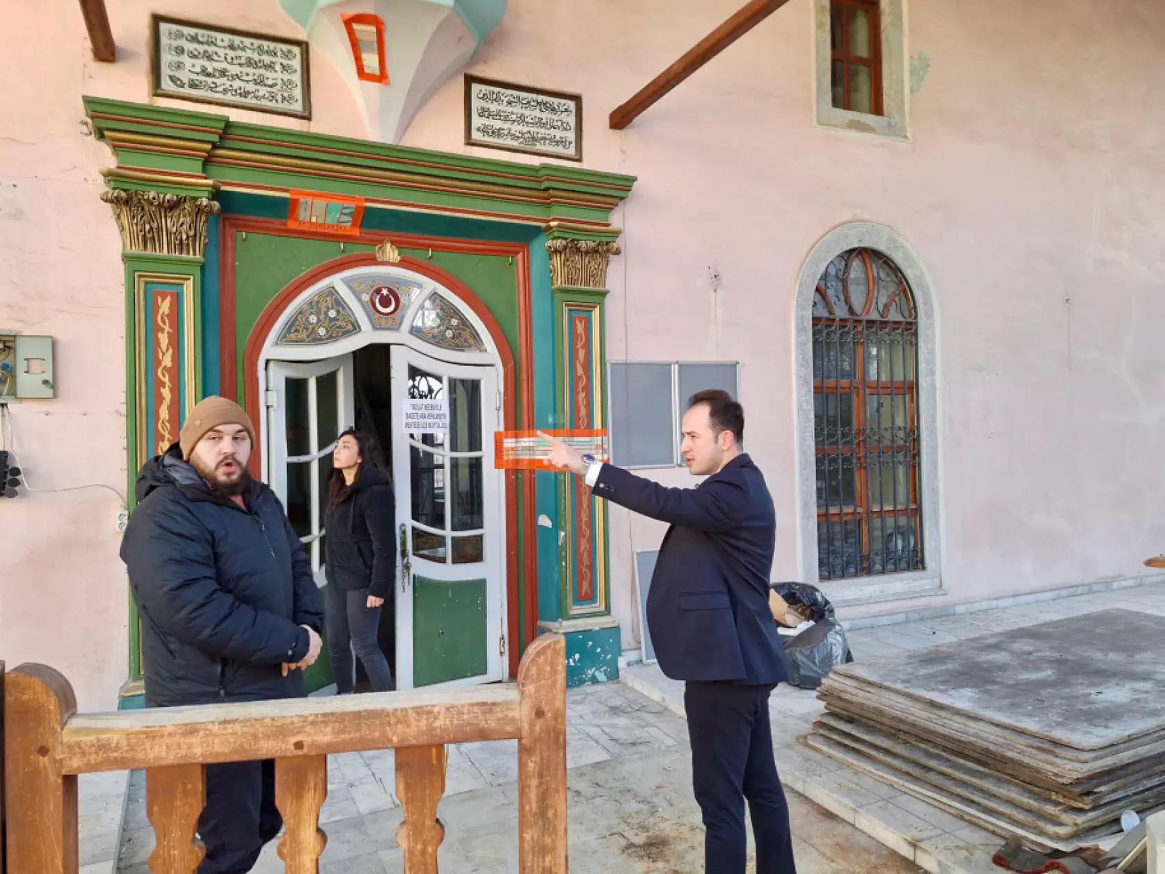 Aydın Vakıflar Bölge Müdürü Mücahid Vural, Şeyh Camii Restorasyon Çalışmalarını Yerinde İnceledi