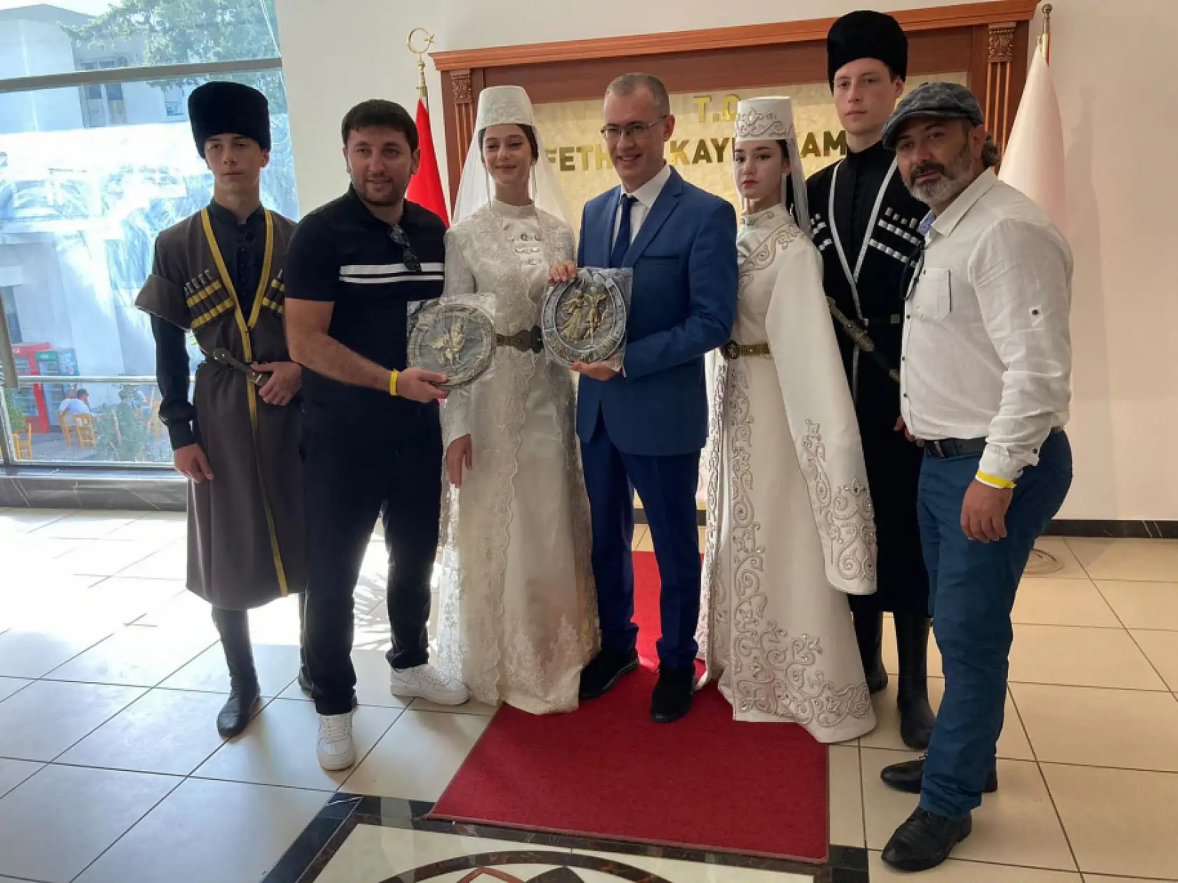 Spor Fest ekibi Kaymakam Ertaş'ı ziyaret etti