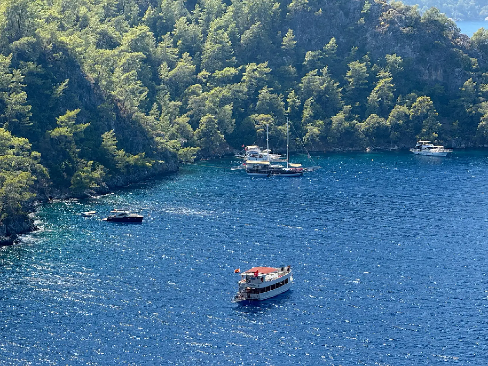 Fethiye Yarımada Koylarında Tekne Yoğunluğu