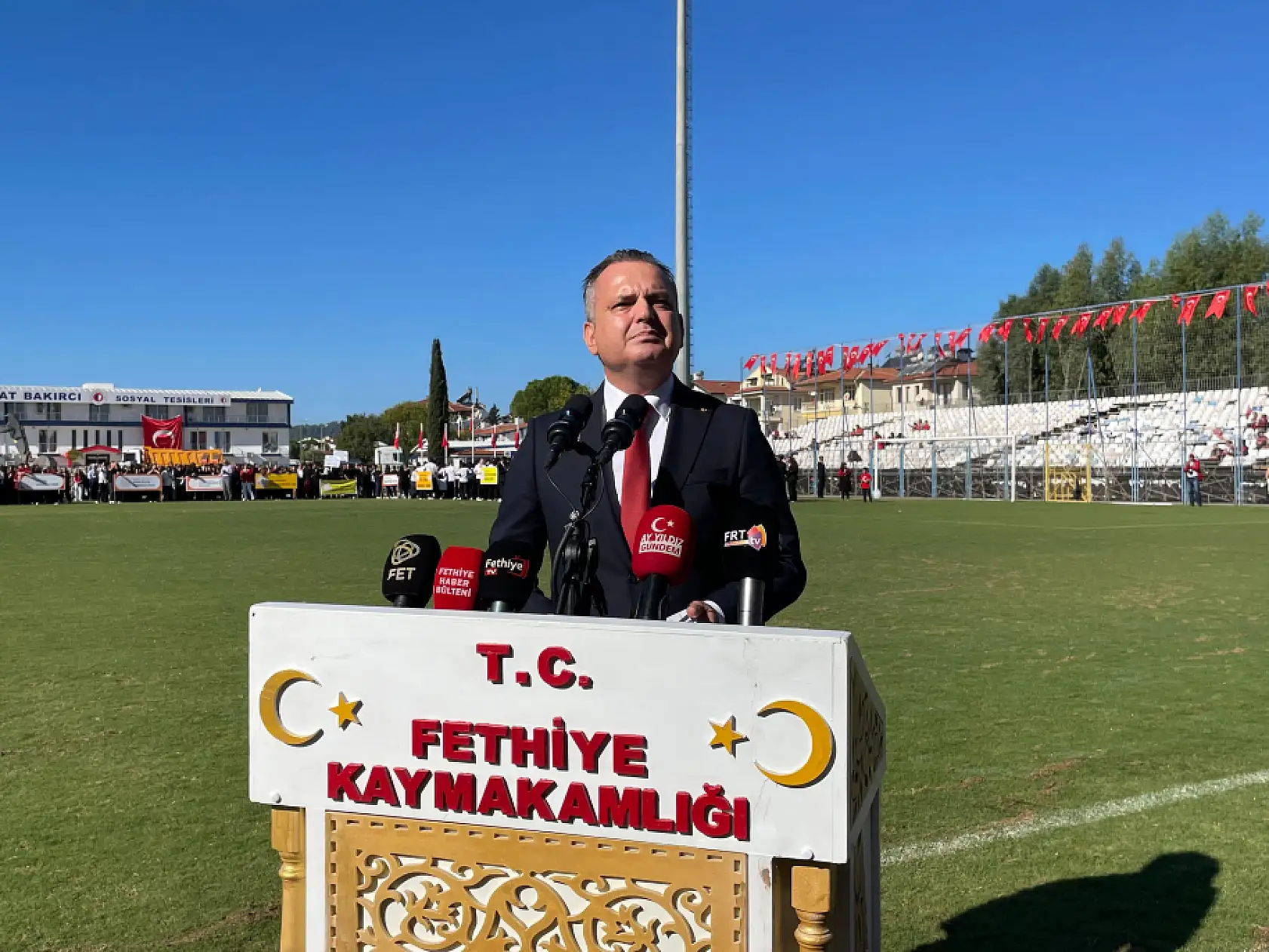 Fethiye'de Cumhuriyet Coşkusu: Kaymakam Akkaya'dan anlamlı mesajlar