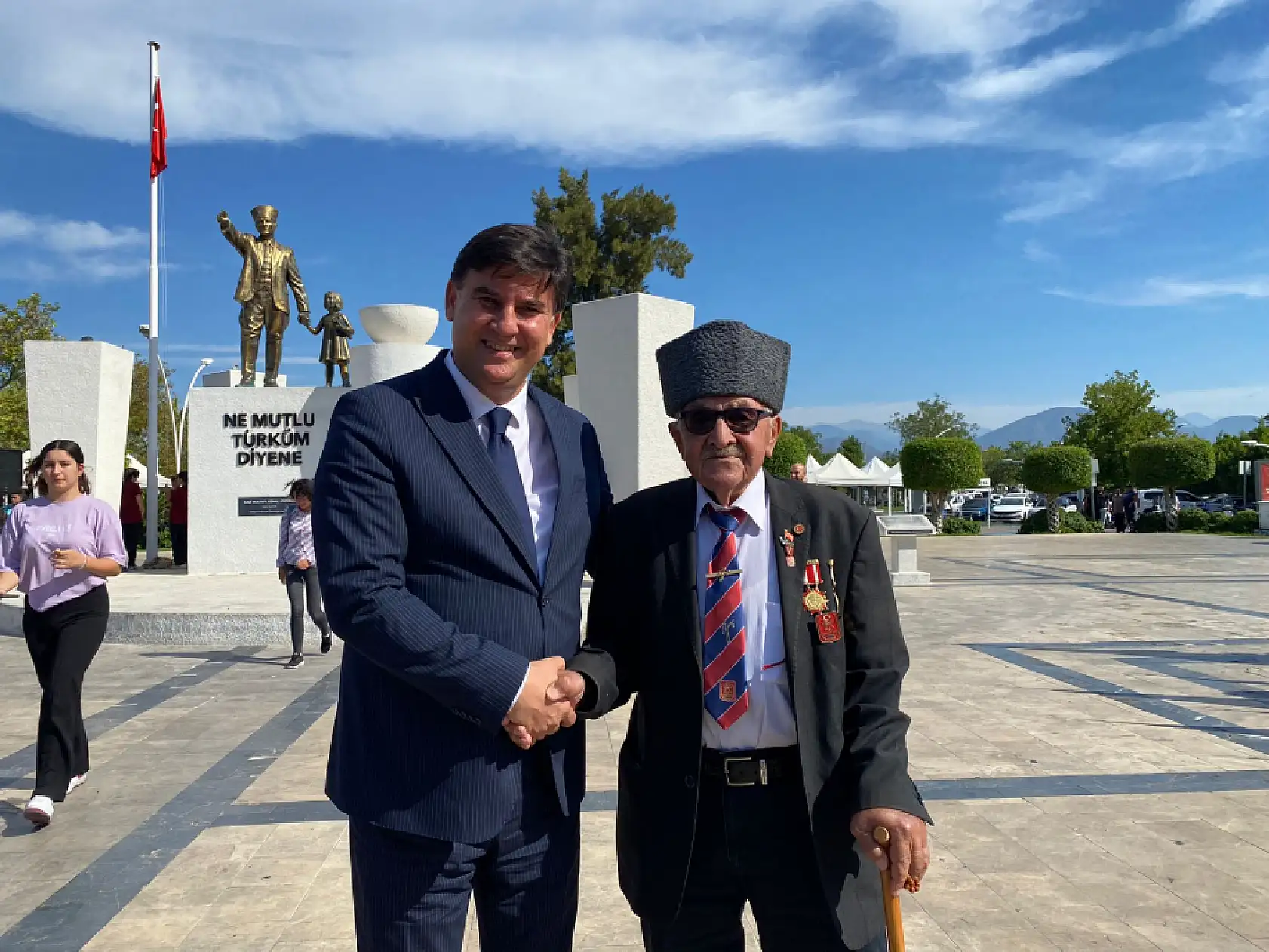 Fethiye'de 19 Eylül Gaziler Günü törenle kutlandı 