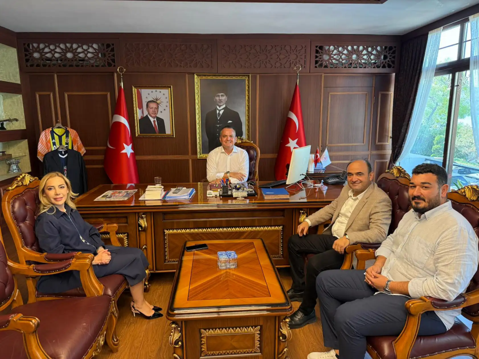 Gökcan ve Başkan Akdenizli'den Kaymakam Akkaya'ya Ziyaret