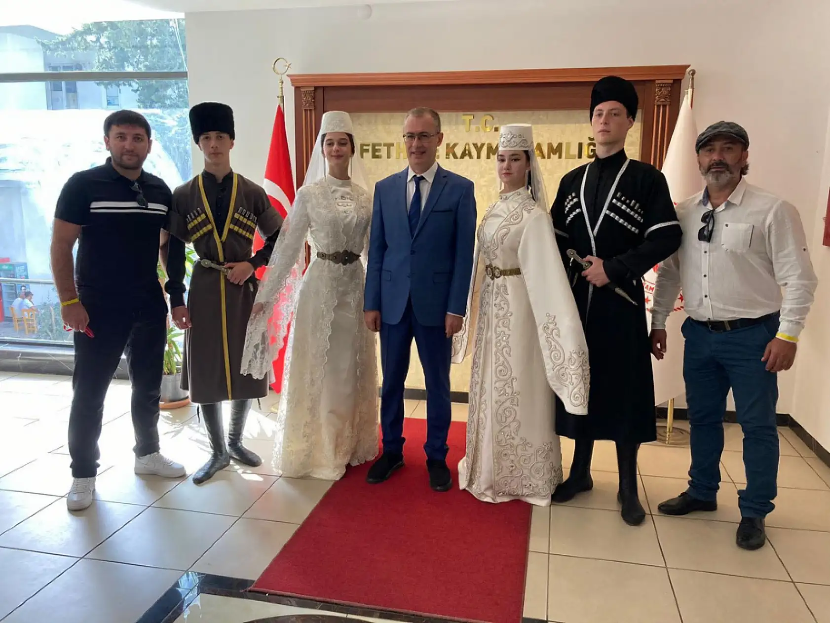 Spor Fest ekibi Kaymakam Ertaş'ı ziyaret etti