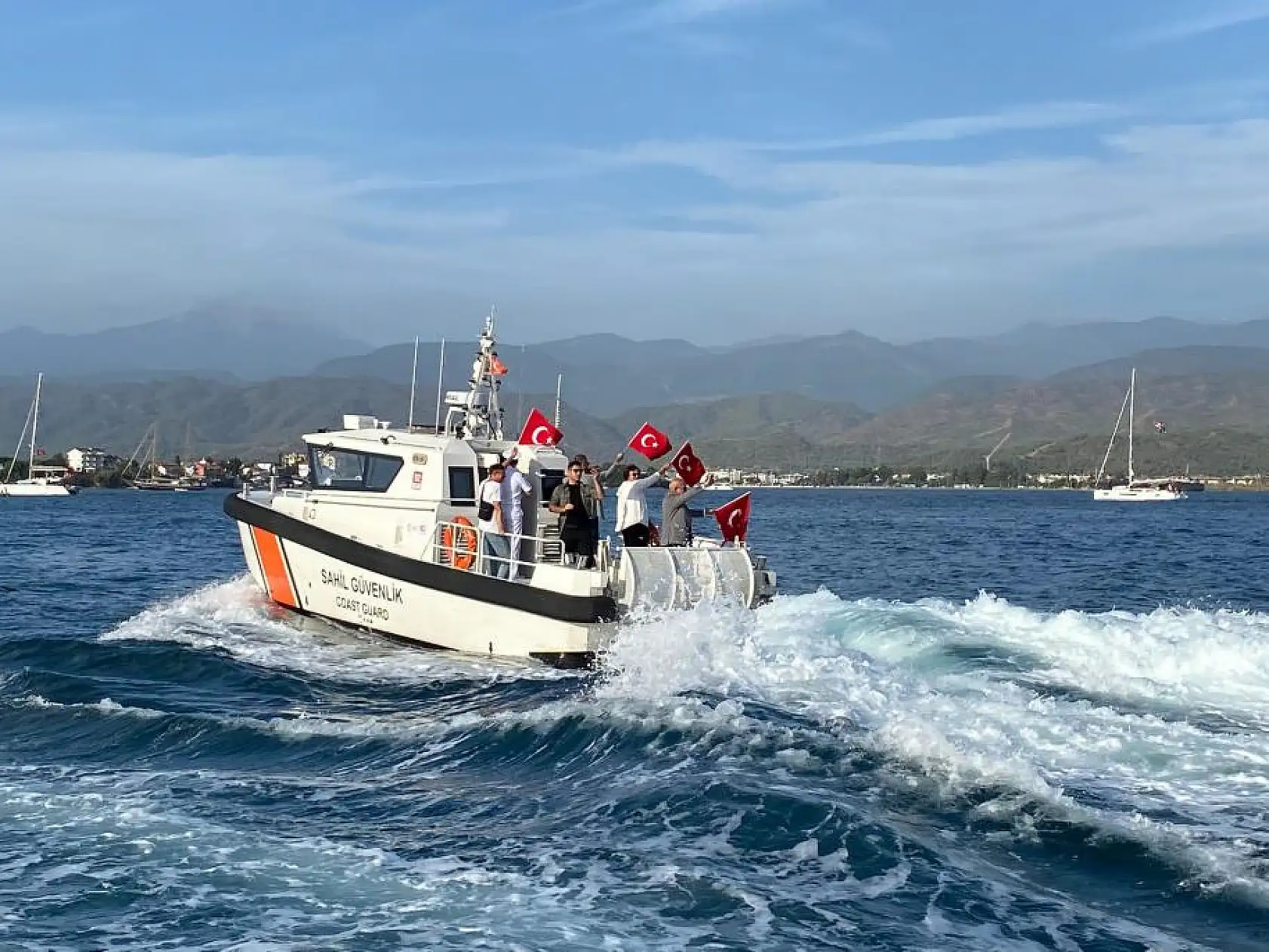 Fethiye'de Teknelerden 100. Yıl Konvoyu