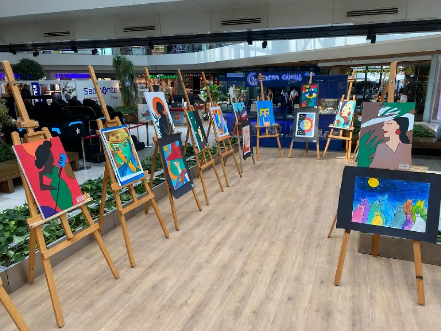 Fethiye Gülşen Gökçe Spor Okulu'ndan resim sergisi