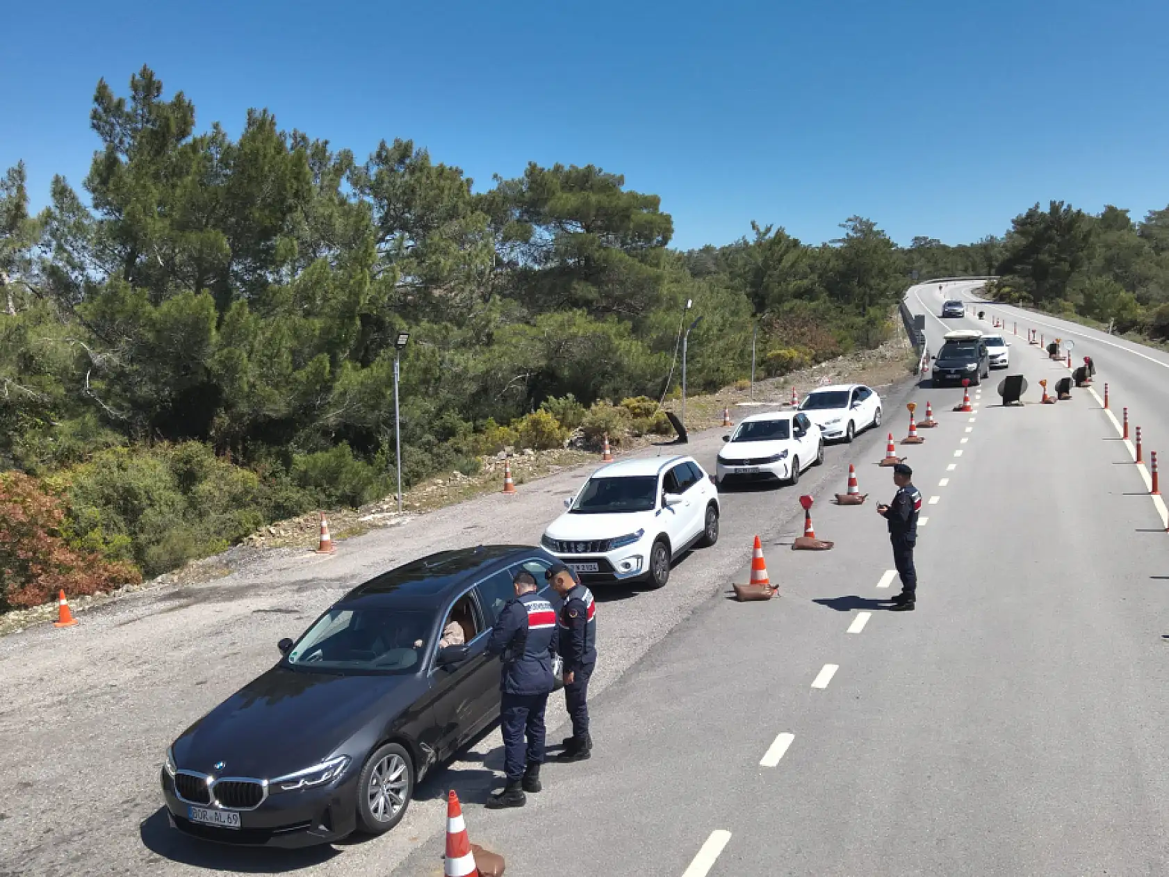 Datça'da jandarma denetimlerini sürdürdü