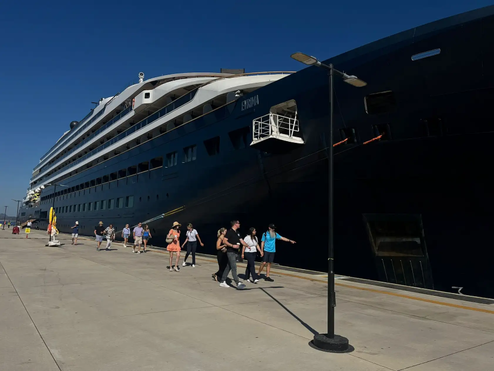 Bodrum'a 'Evrima' kruvaziyeriyle 254 yolcu geldi