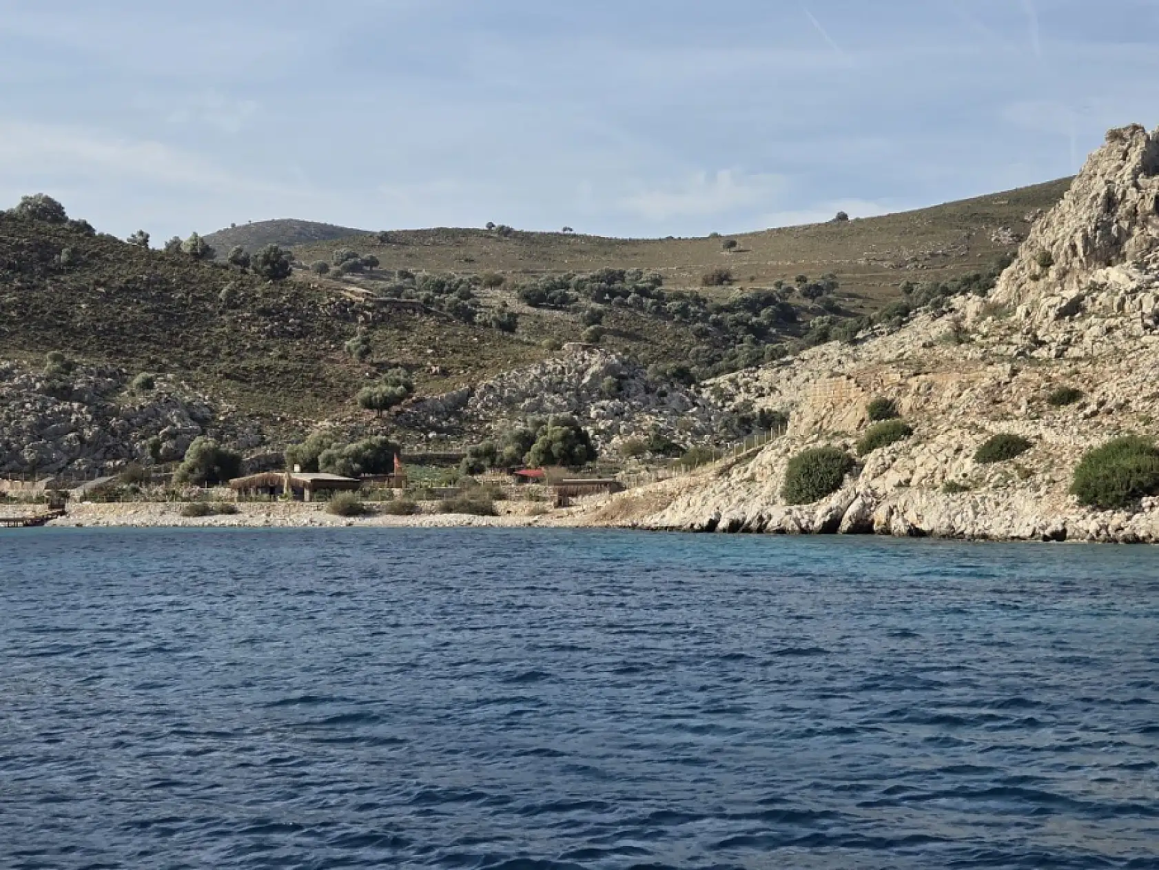 Marmaris Kaymakamı Nurullah Kaya Sahil Güvenlik Botuyla koy denetimine katıldı