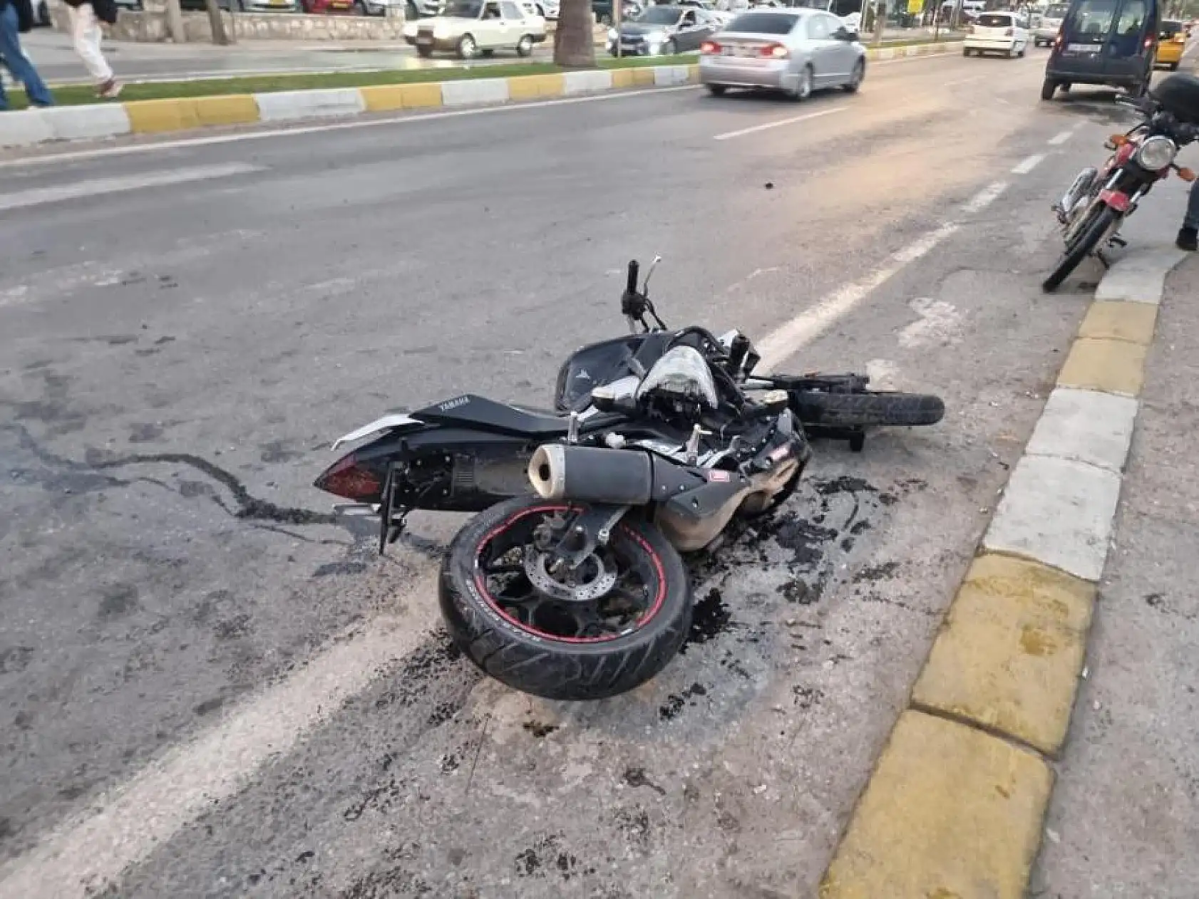 Motosiklet Kazasında 2 Yaralı