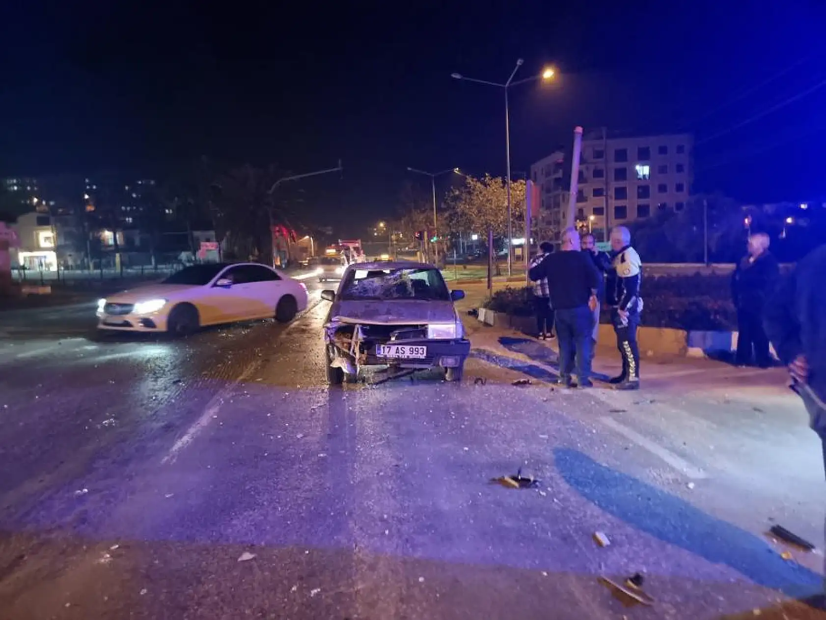 Trafik Kazasında 2 Kişi Yaralandı