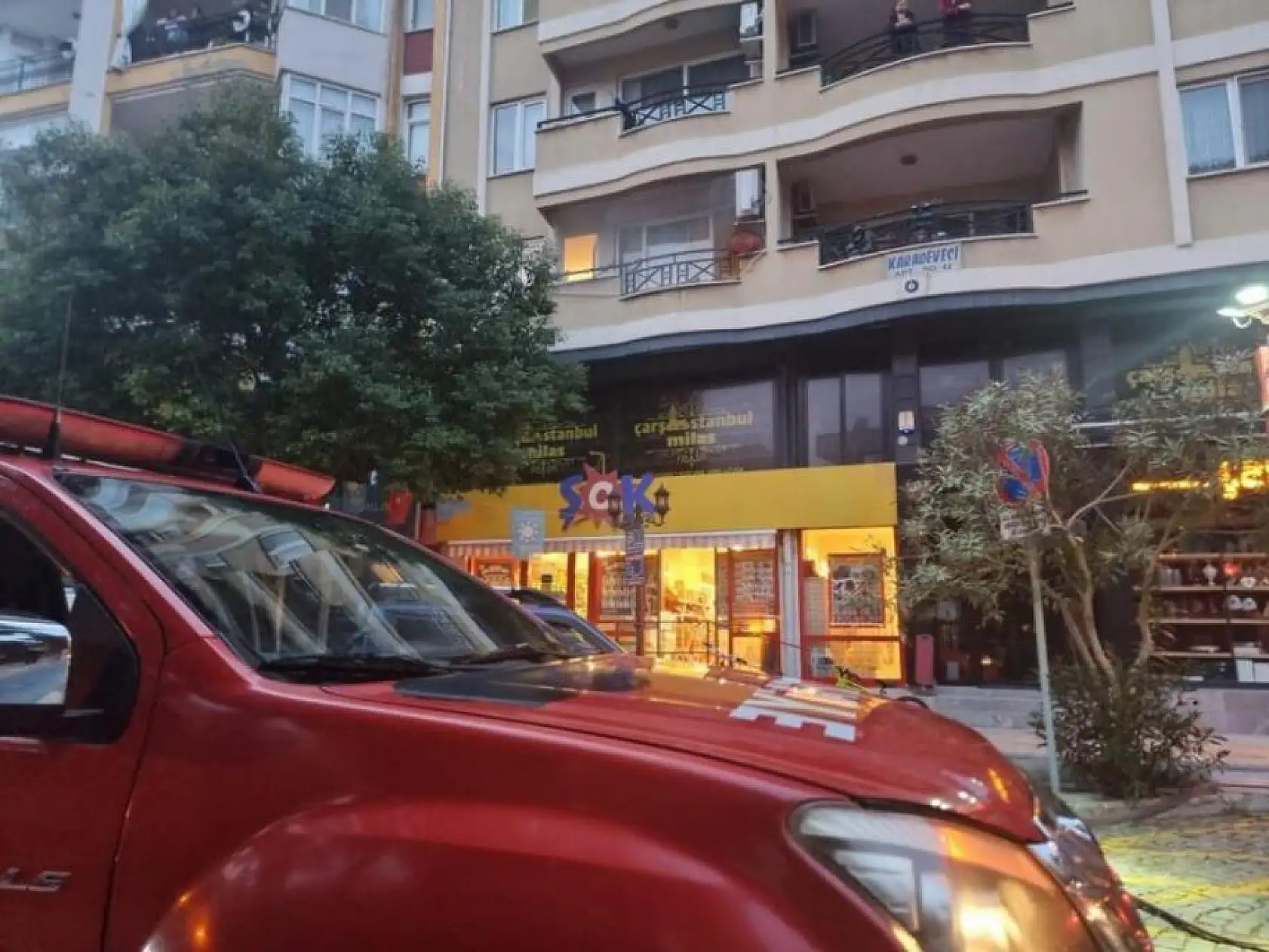 Ocakta unutulan tava yangına neden oldu