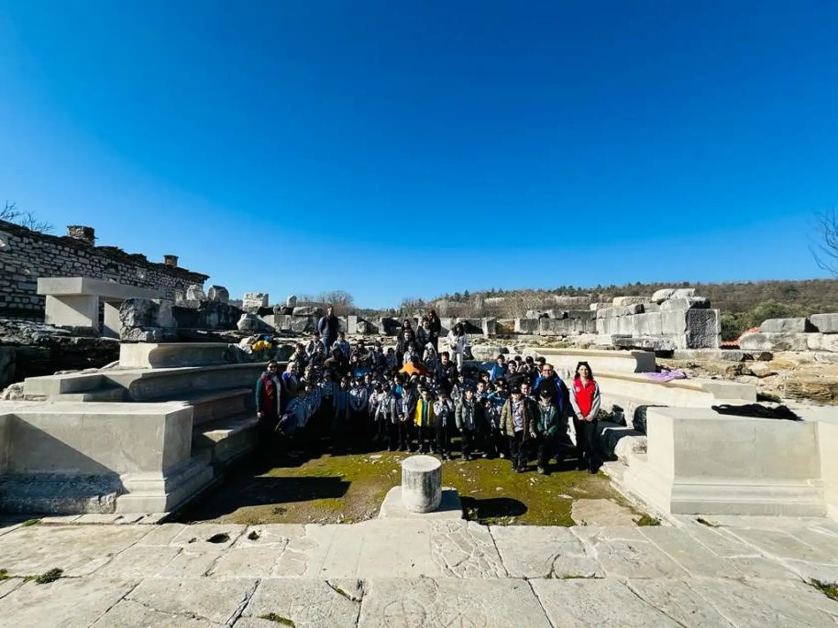 Çocuklarla tarihi alanda tiyatro çalışması