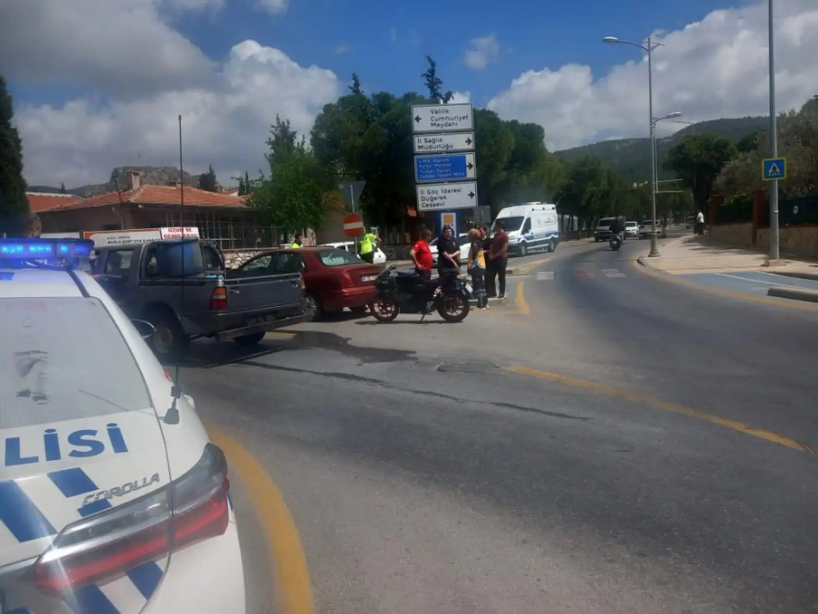 Muğla'da trafik kazası, 1 yaralı